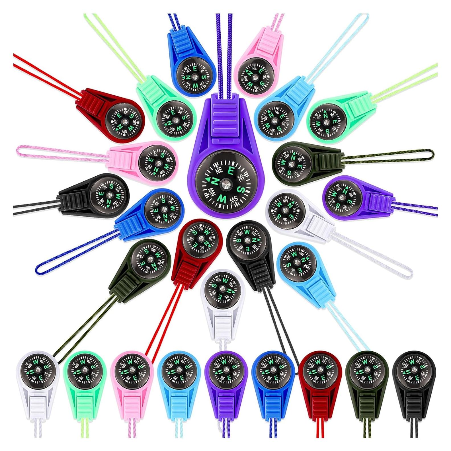 27 Brújulas Mini LSGYPAQ para Niños en 9 Colores