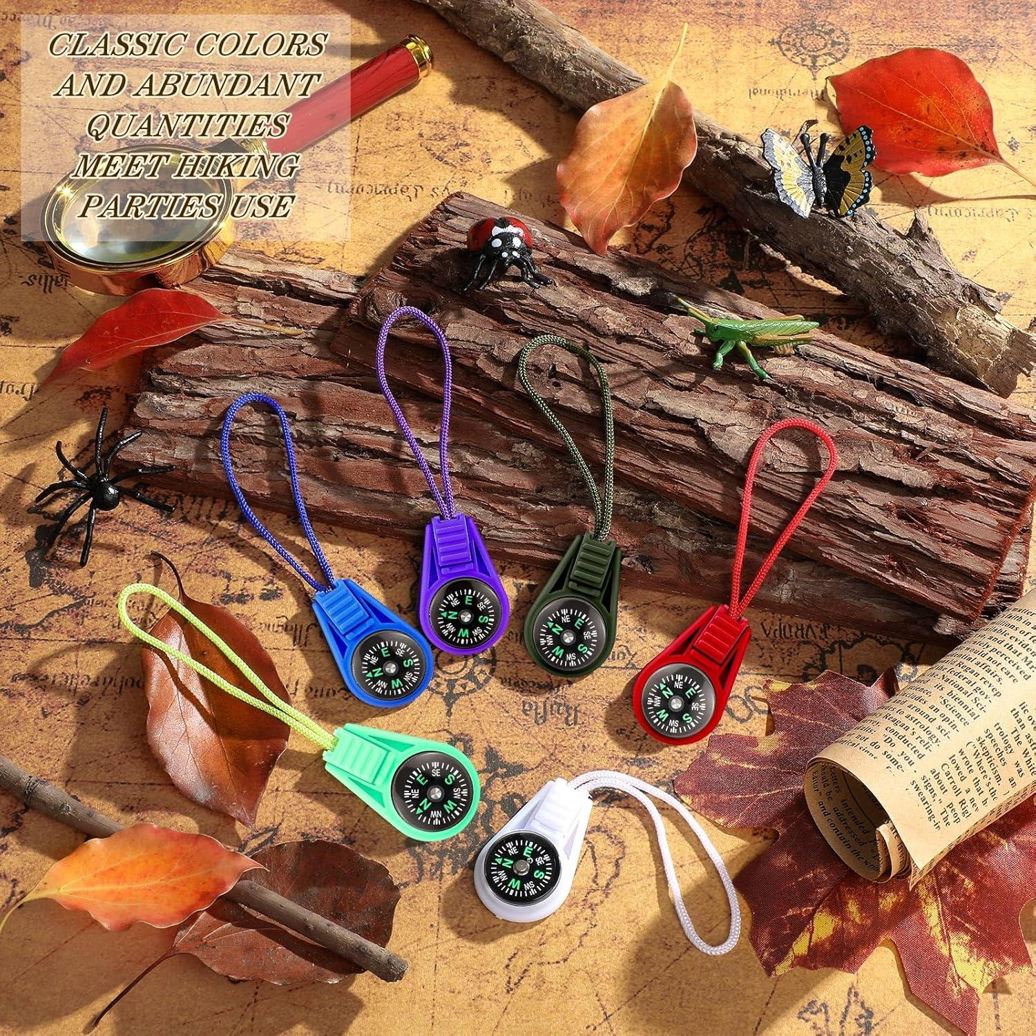 27 Brújulas Mini LSGYPAQ para Niños en 9 Colores