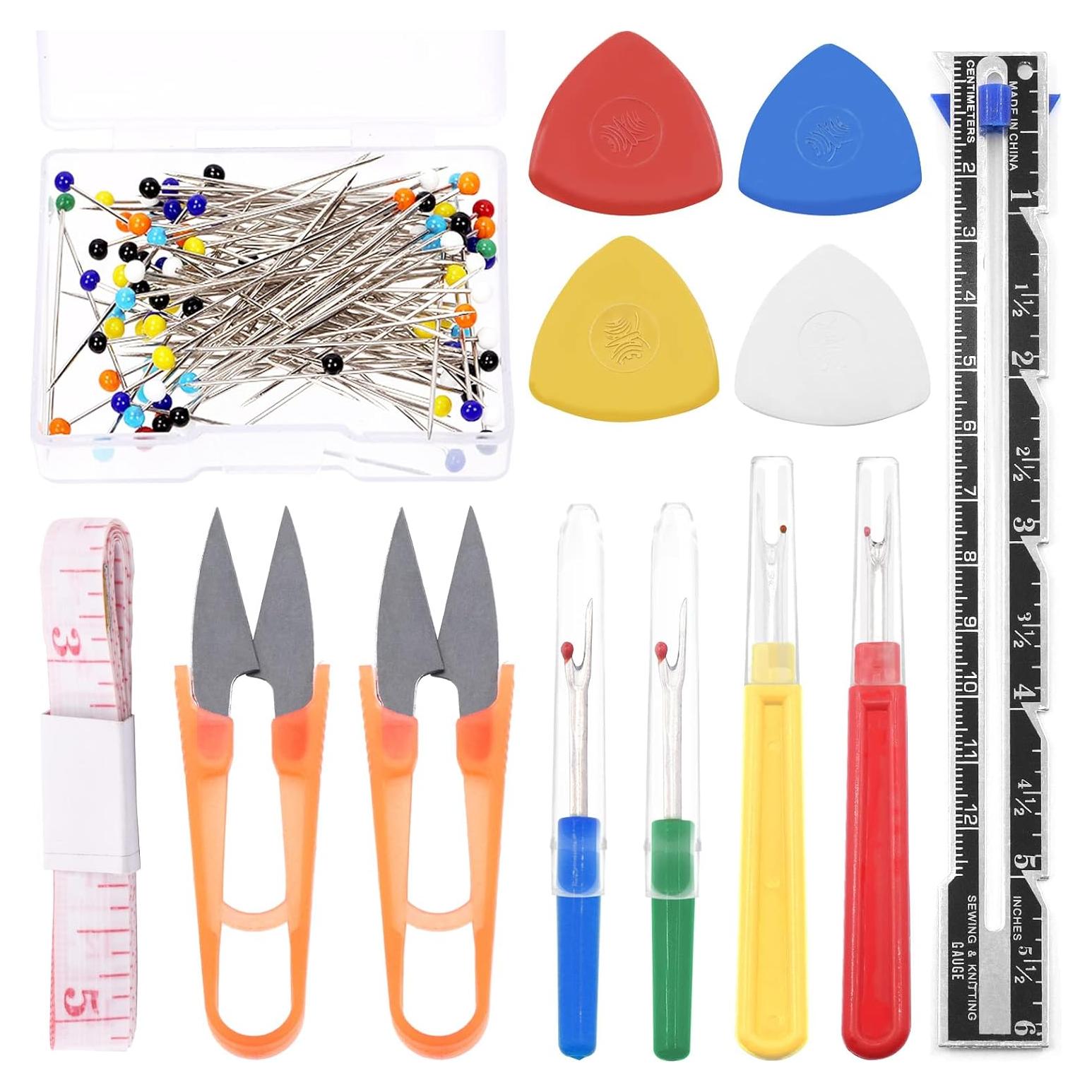 Kit de Herramientas de Costura Swpeet 518 Piezas con Tijeras