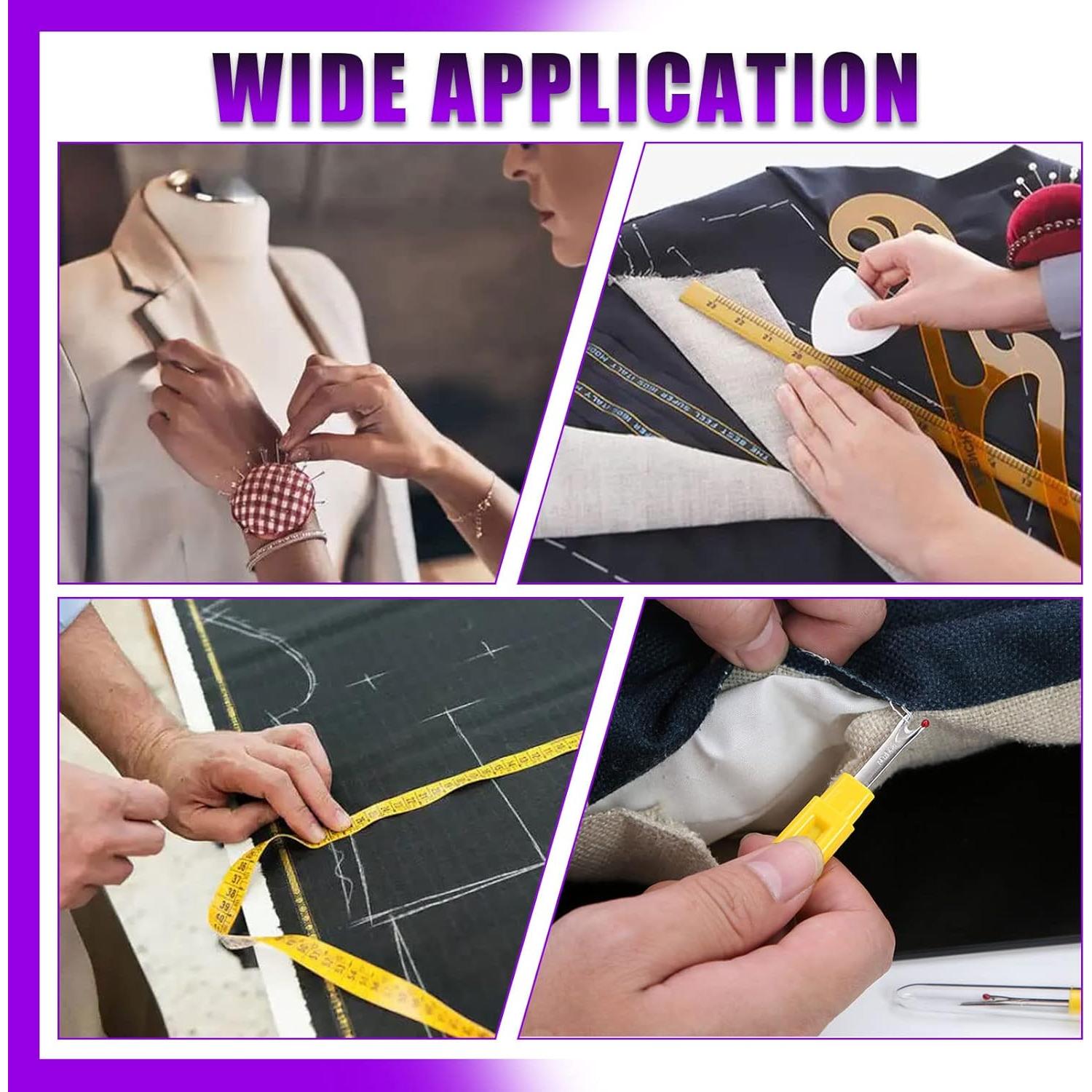 Kit de Herramientas de Costura Swpeet 518 Piezas con Tijeras