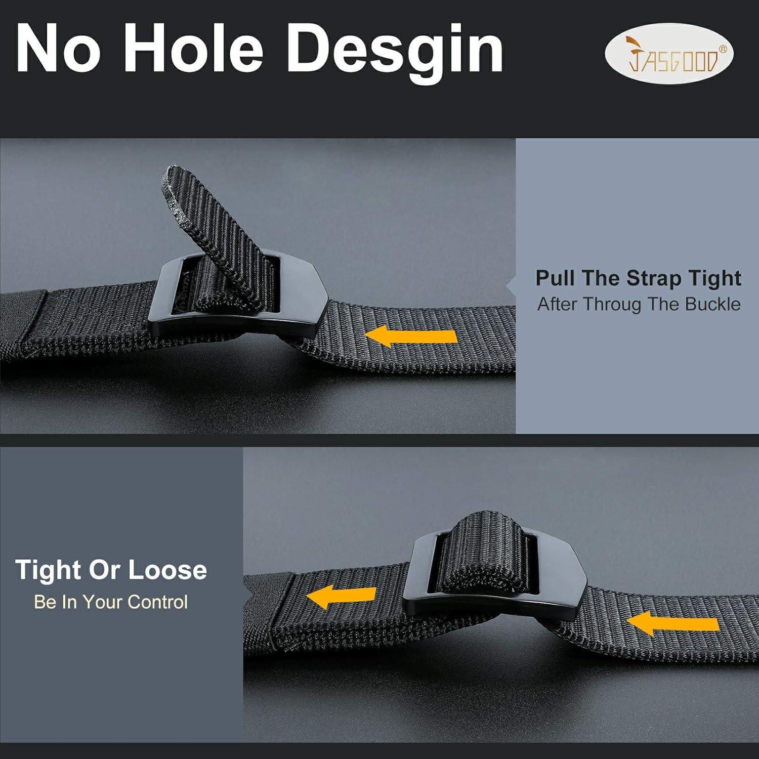 Cinturón Táctico JASGOOD de Nylon Reforzado Ajustable