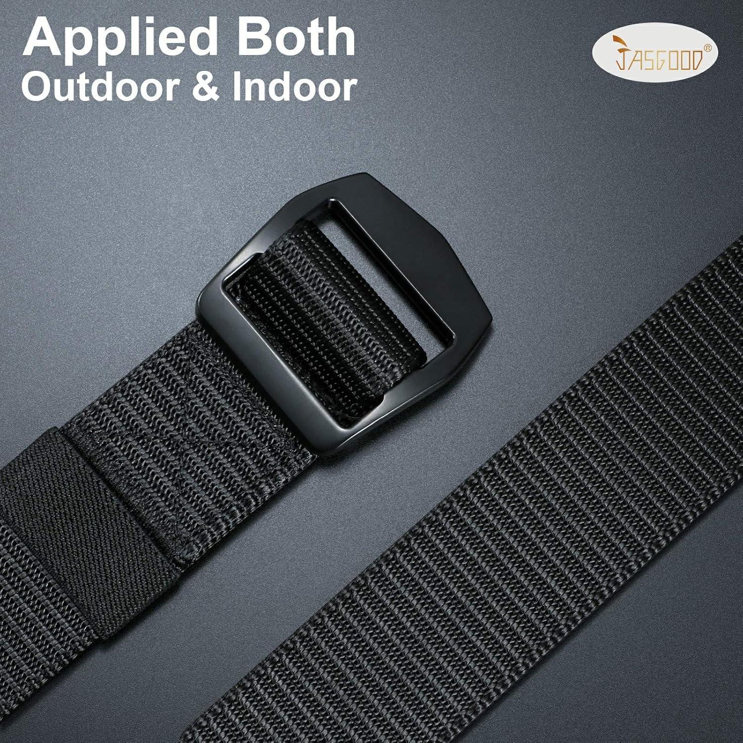 Cinturón Táctico JASGOOD de Nylon Reforzado Ajustable