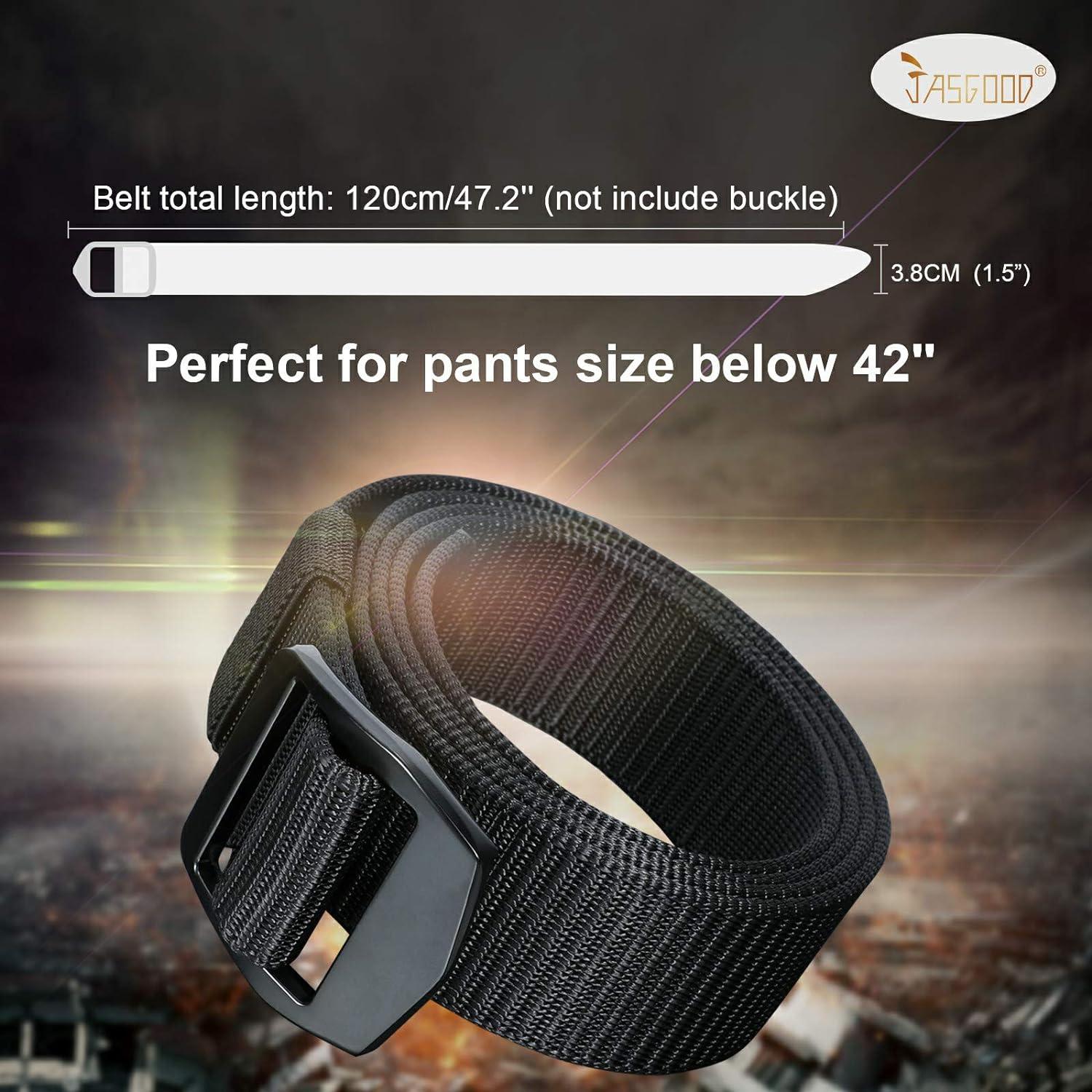 Cinturón Táctico JASGOOD de Nylon Reforzado Ajustable