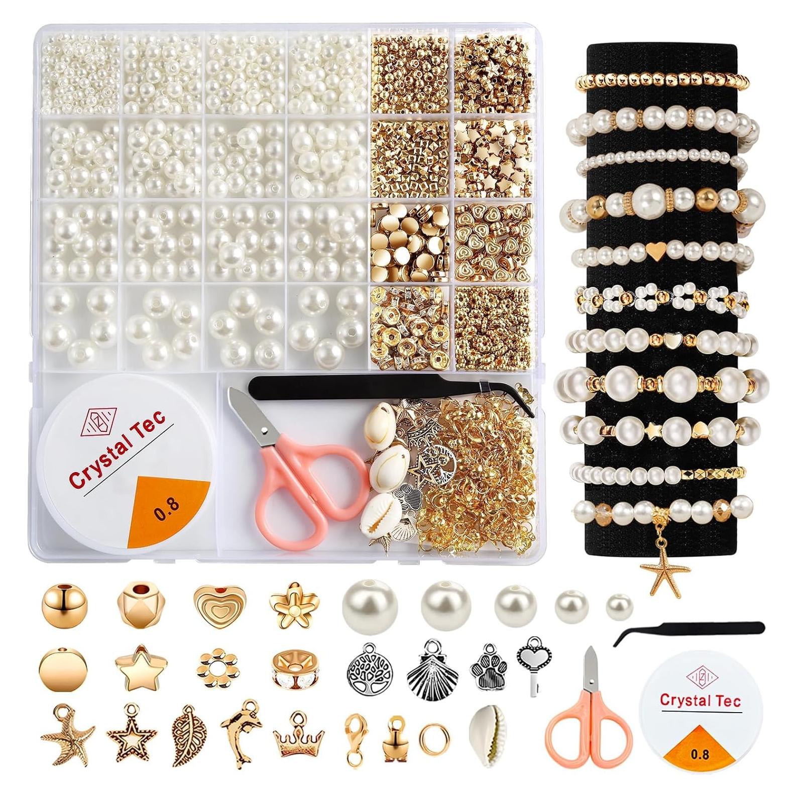 Kit de Perlas Qunland 1200 Piezas para Pulseras DIY