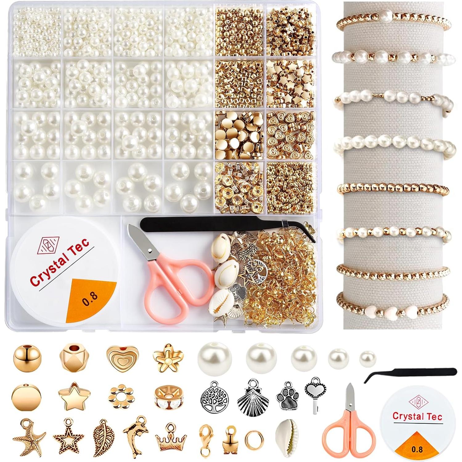Kit de Perlas Qunland 1200 Piezas para Pulseras DIY