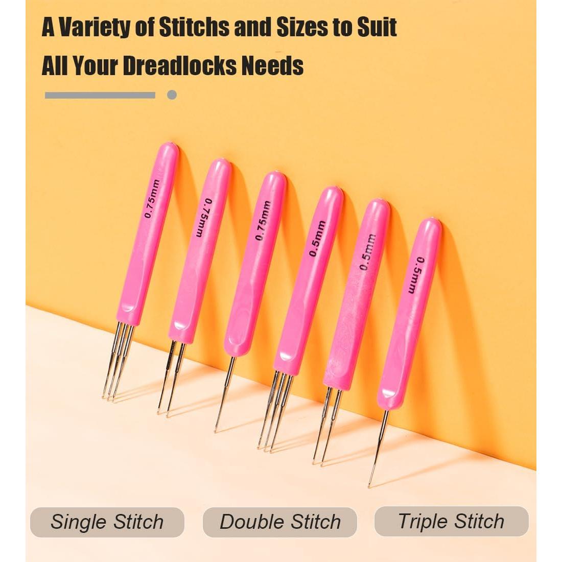 Gancho de Crochet Weabetfu 0.5mm con Mango Ergonómico