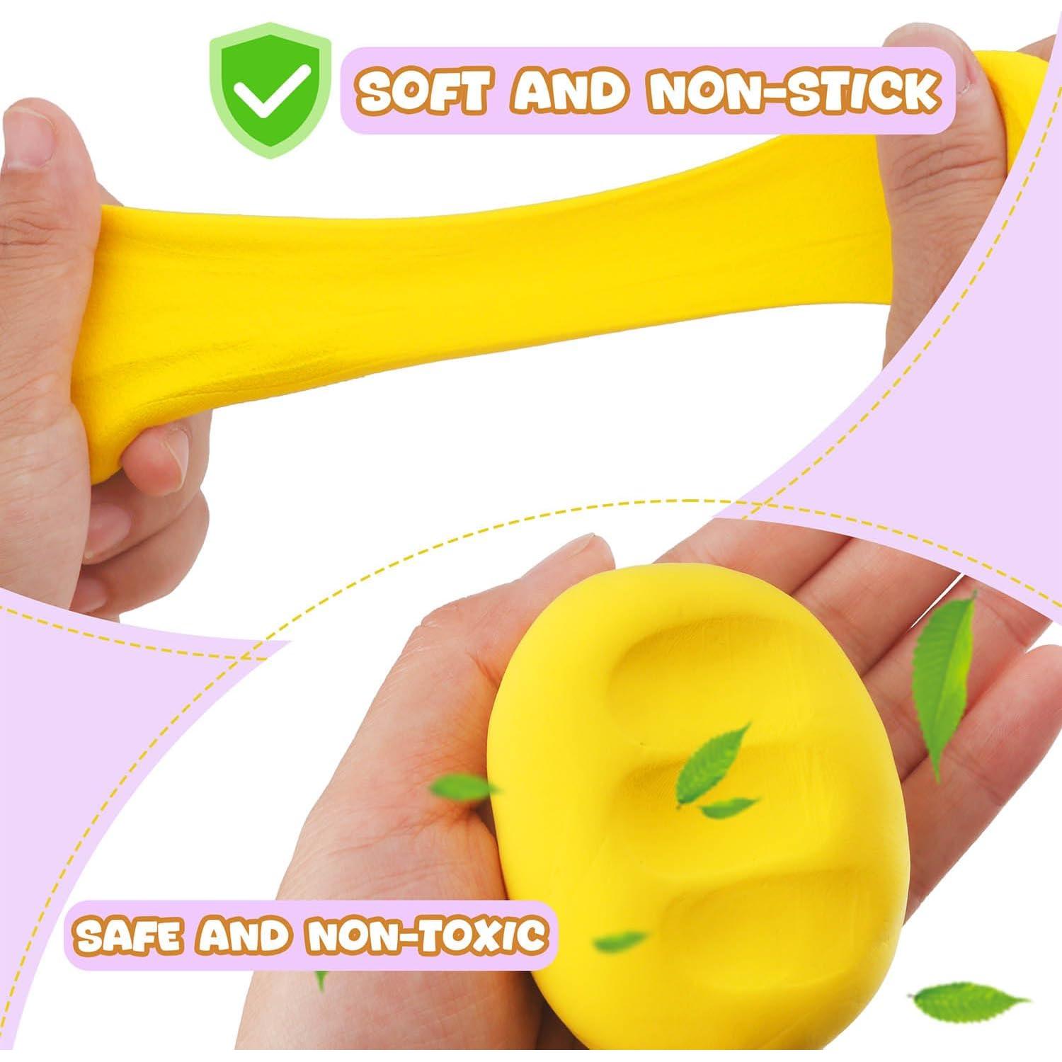 Kit de Arcilla Secada al Aire LOUFOR 10 Cajas 60 Colores