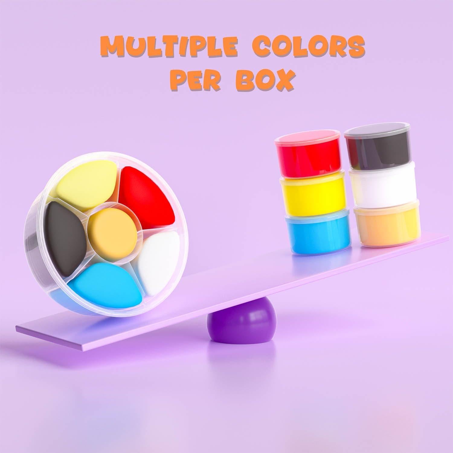 Kit de Arcilla Secada al Aire LOUFOR 10 Cajas 60 Colores