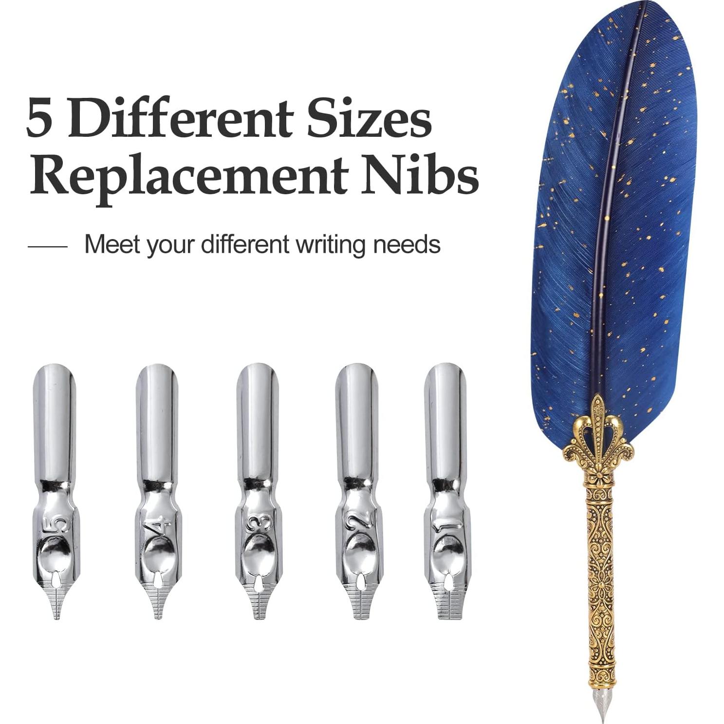 Juego de Pluma y Tinta Karhood con Sello de Cera y 5 Plumillas