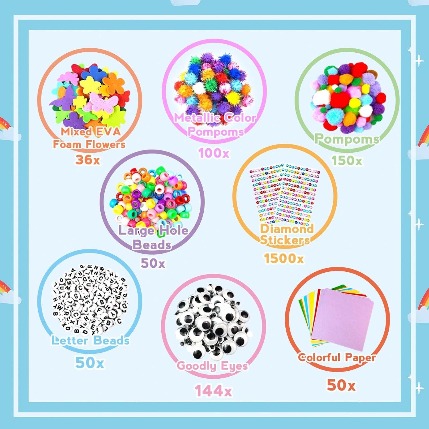 Kit de Manualidades ZEIZHUBN para Niños 4-12 años - 3000 Piezas