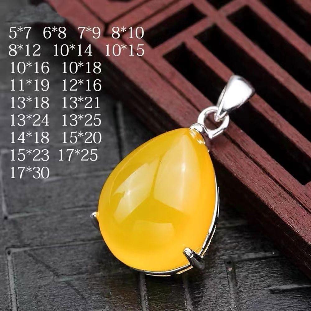 Bisel de Plata Esterlina 925 Adabele 8mm x 6mm Hipoalergénico