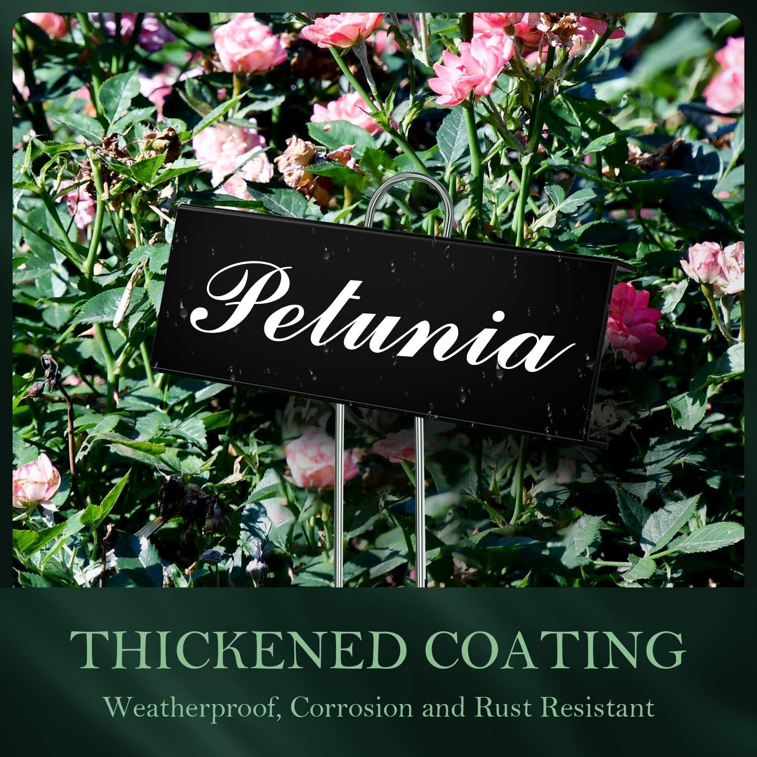 30 Etiquetas de Metal para Plantas Cureder - Impermeables y Resistentes