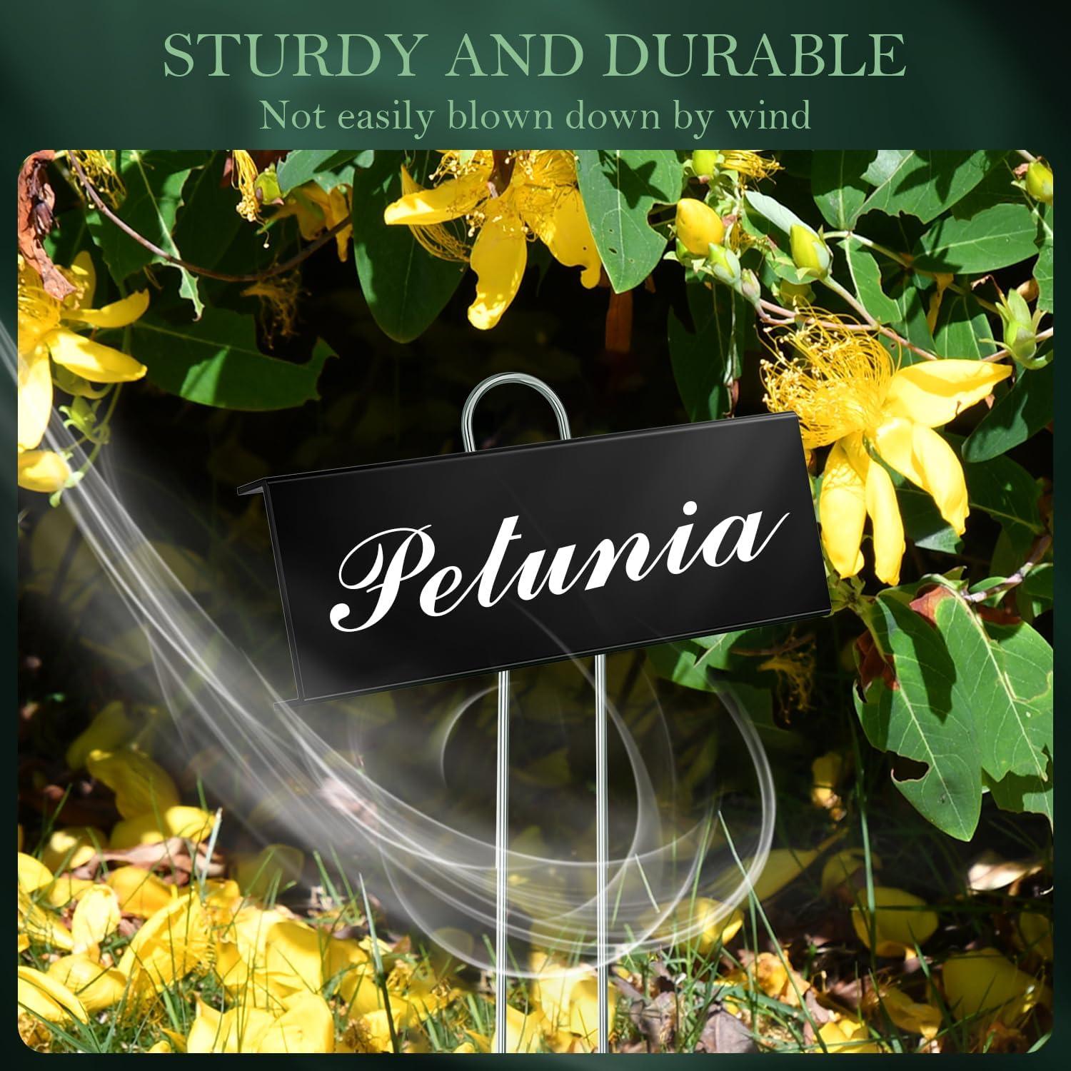 30 Etiquetas de Metal para Plantas Cureder - Impermeables y Resistentes