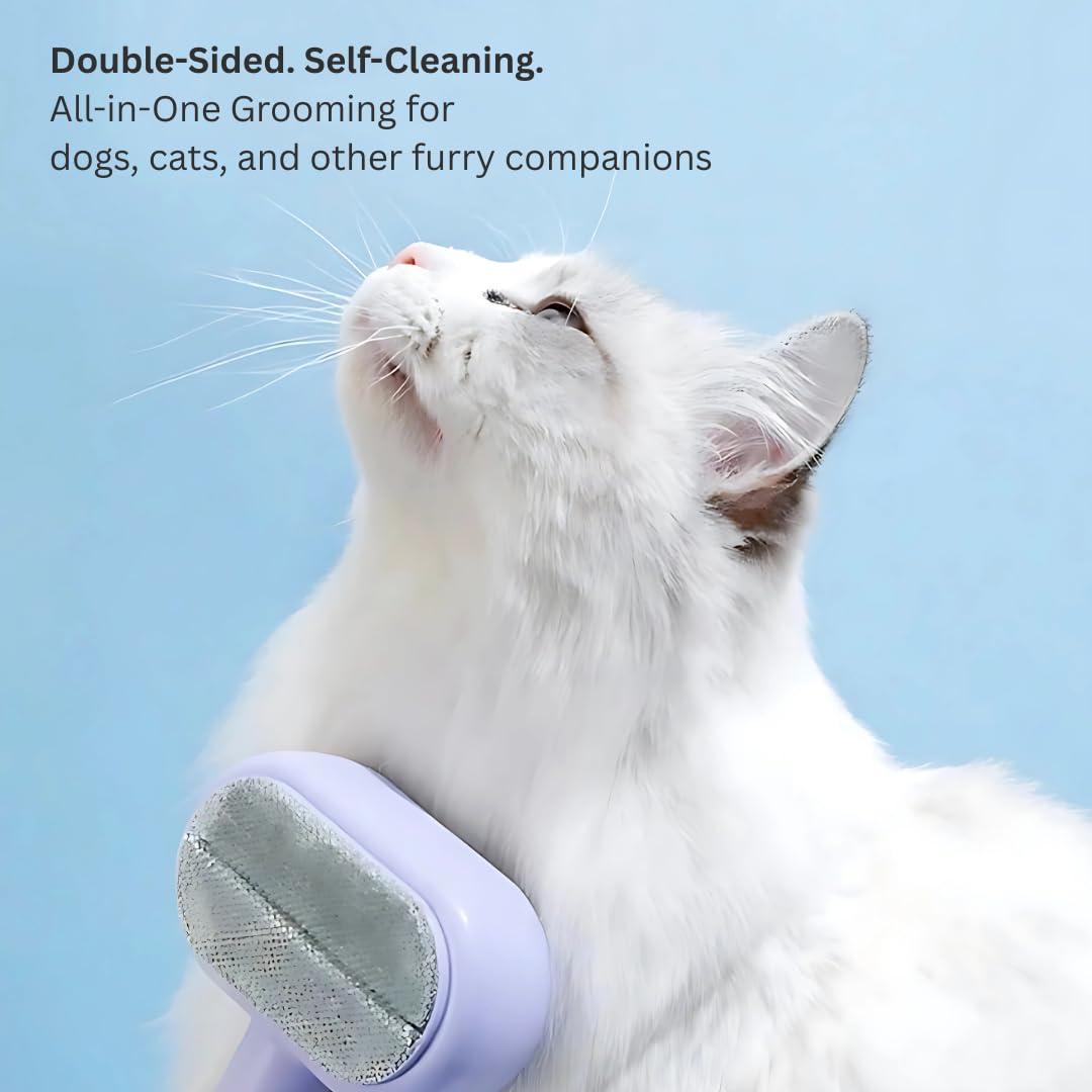 Cepillo Autolimpiante FURRZ para Perros y Gatos - Doble Cara