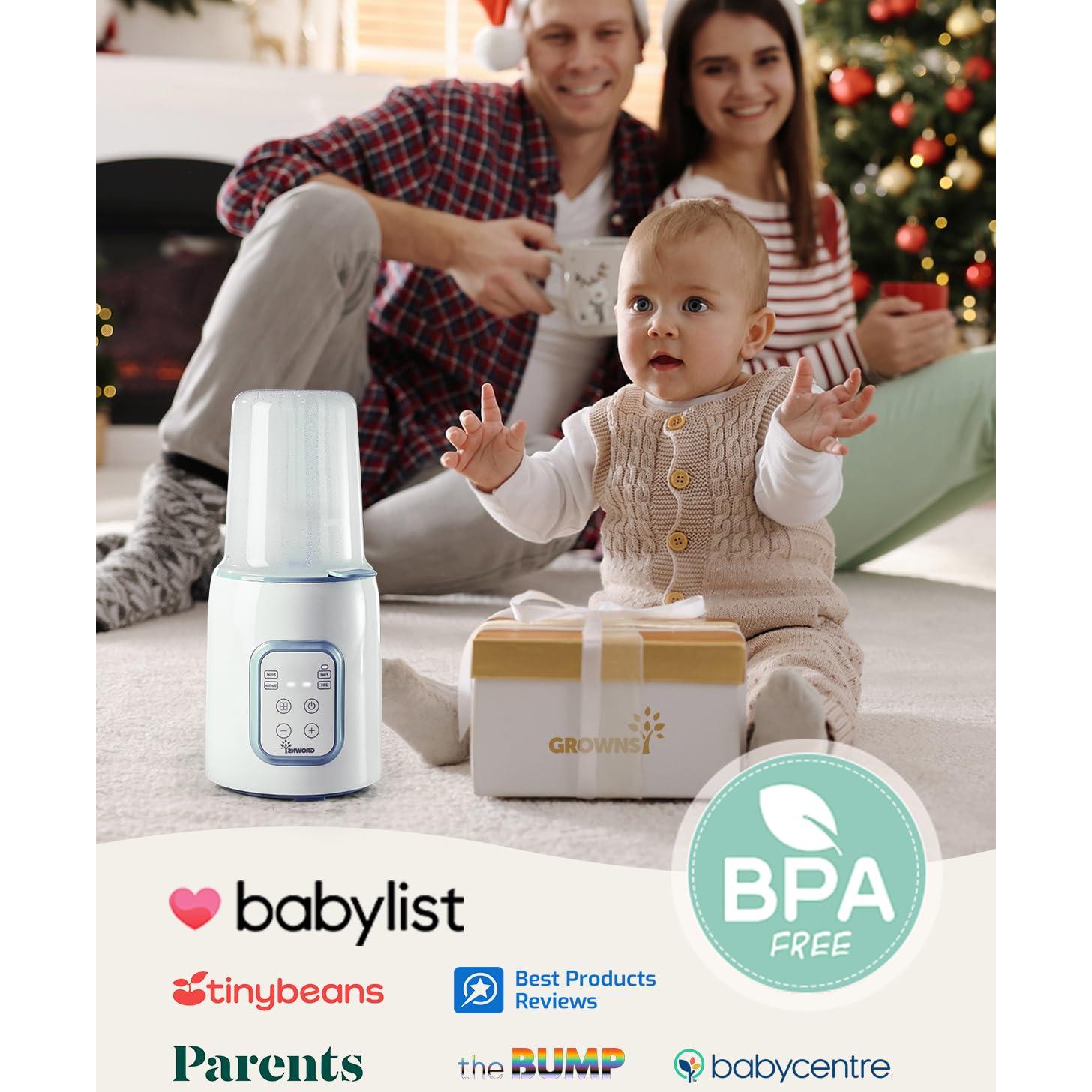 Calentador de Botellas GROWNSY N1T Azul 8 en 1 Rápido y Multifuncional