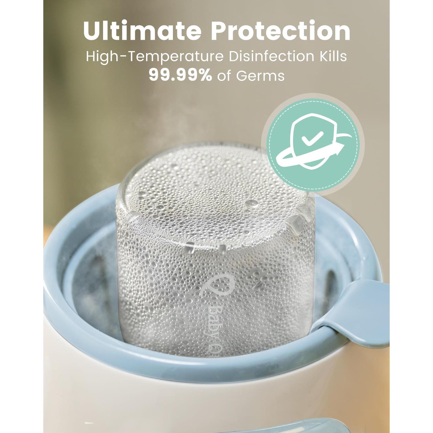 Calentador de Botellas GROWNSY N1T Azul 8 en 1 Rápido y Multifuncional