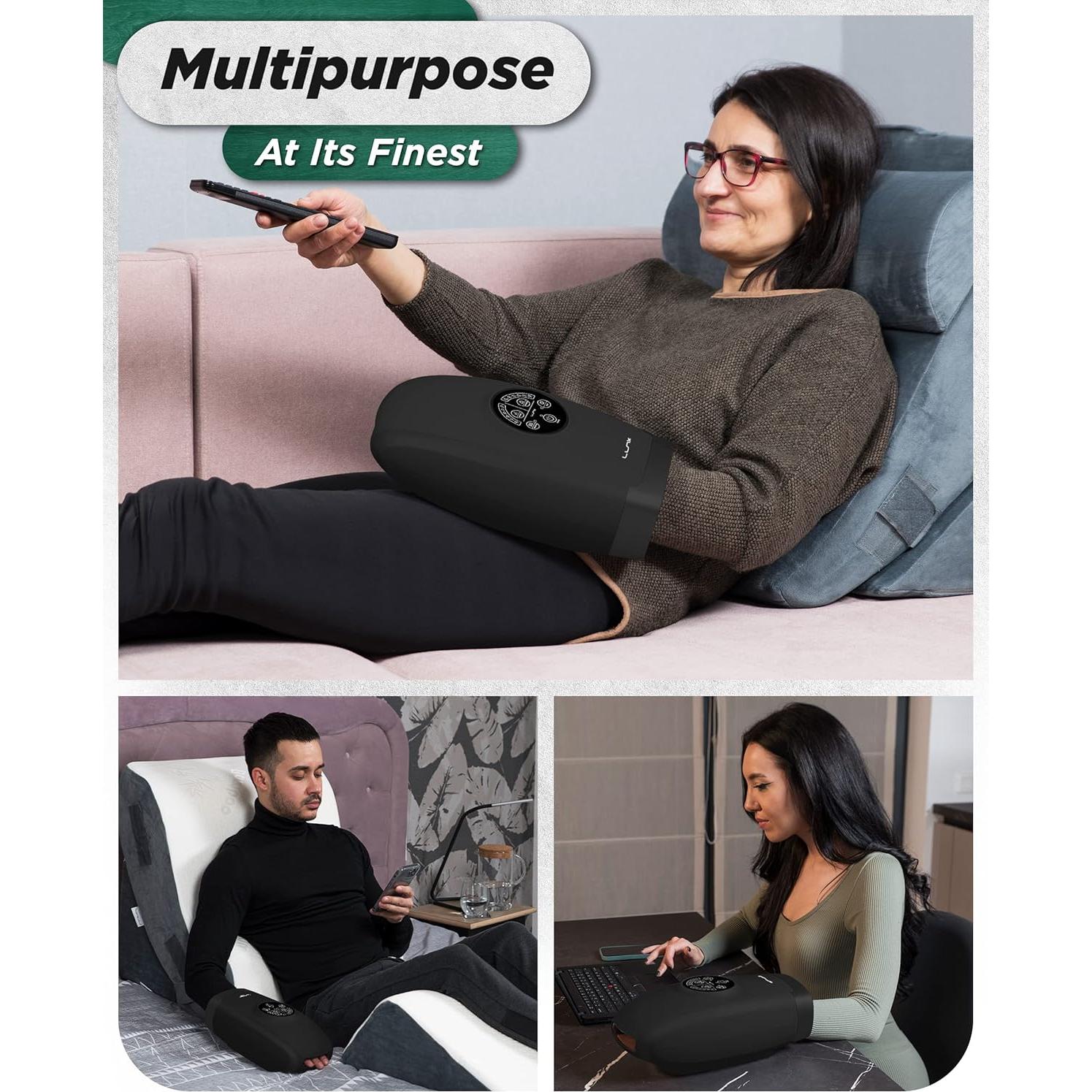 Masajeador de Mano Eléctrico Lunix LX3 con Calor y Compresión