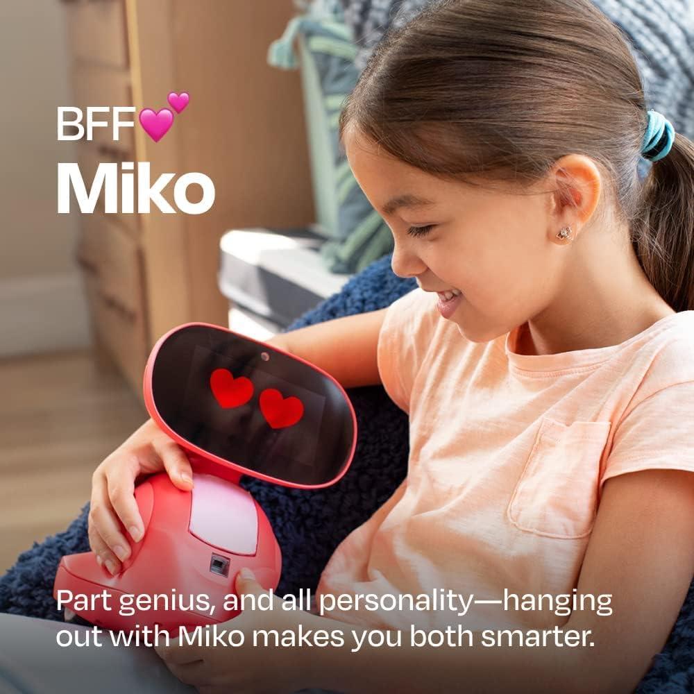 Miko 3 AI Robot for Kids – Smart Educational & STEAM Learning Robot with Interactive Apps, Games, Stories & Activities for Girls & Boys Ages 5–10 | Red
