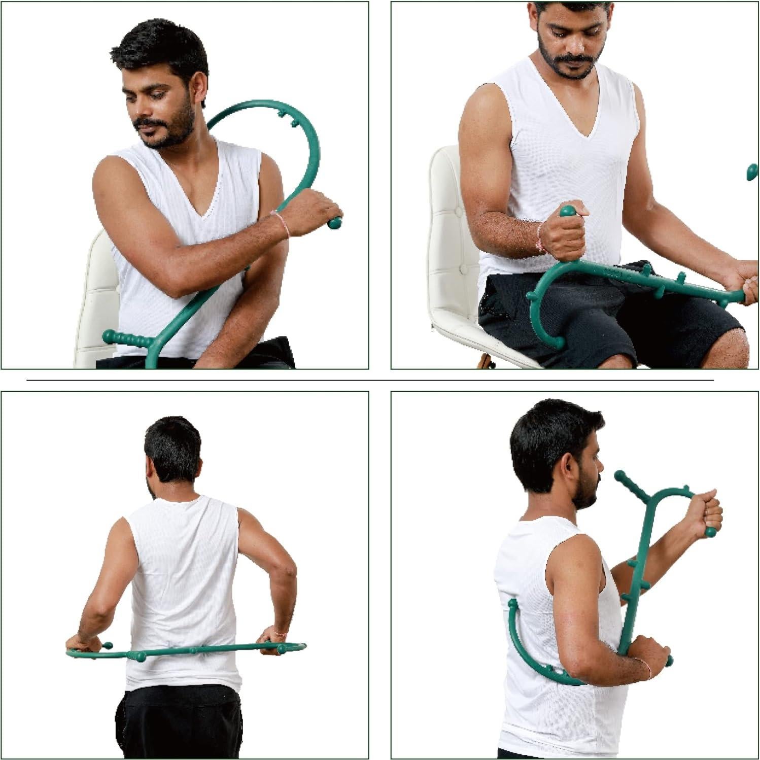 Caño de Masaje Taizhou Verde 66x40cm 10 Nudos Alivio Dolor