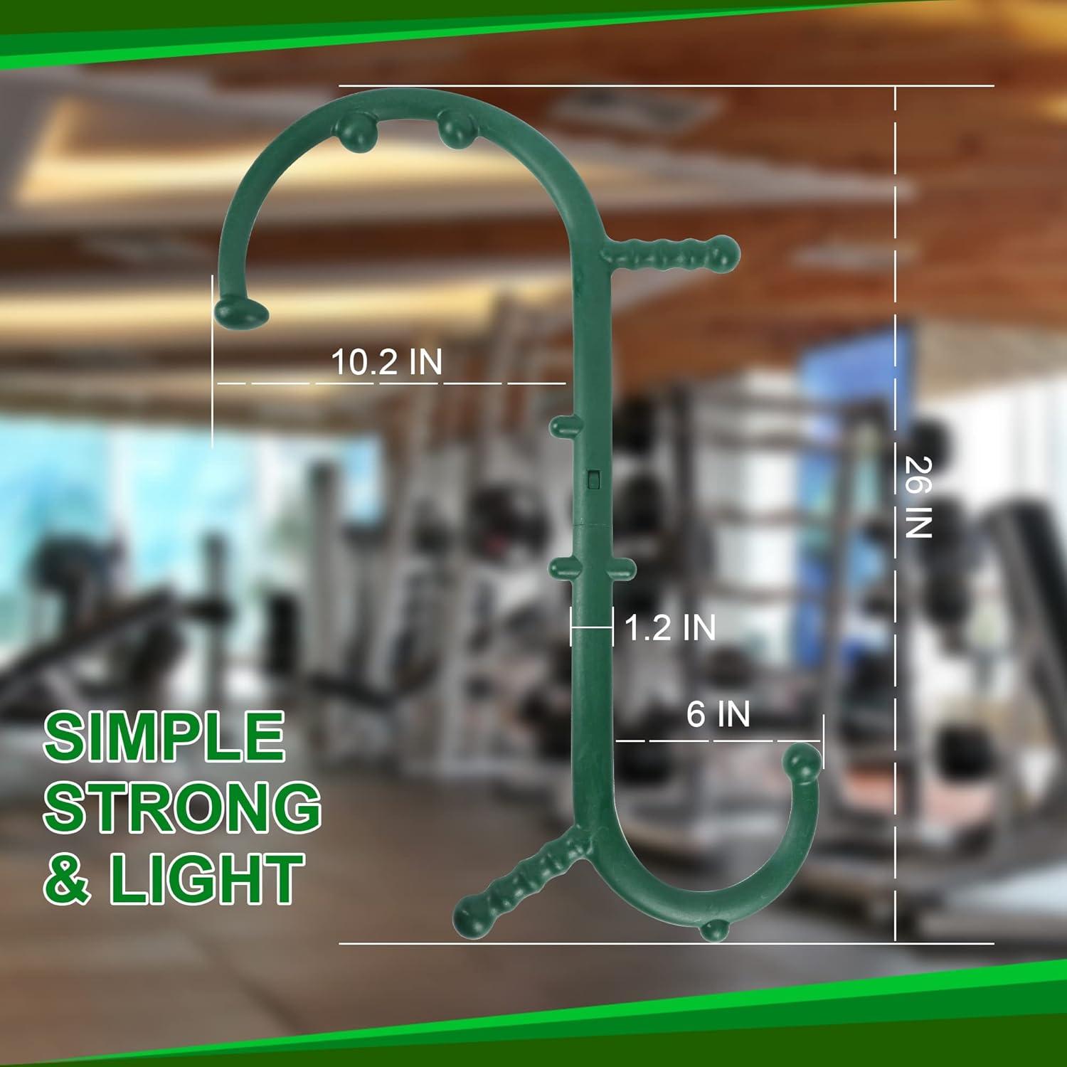 Caño de Masaje Taizhou Verde 66x40cm 10 Nudos Alivio Dolor