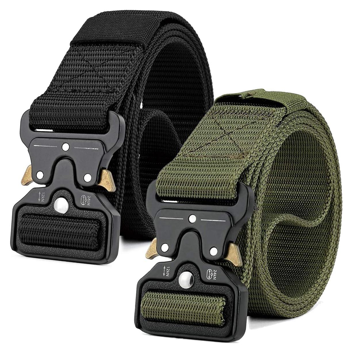 Cinturones Tácticos MOZETO para Hombres 2 Pcs Nylon 3.81 cm