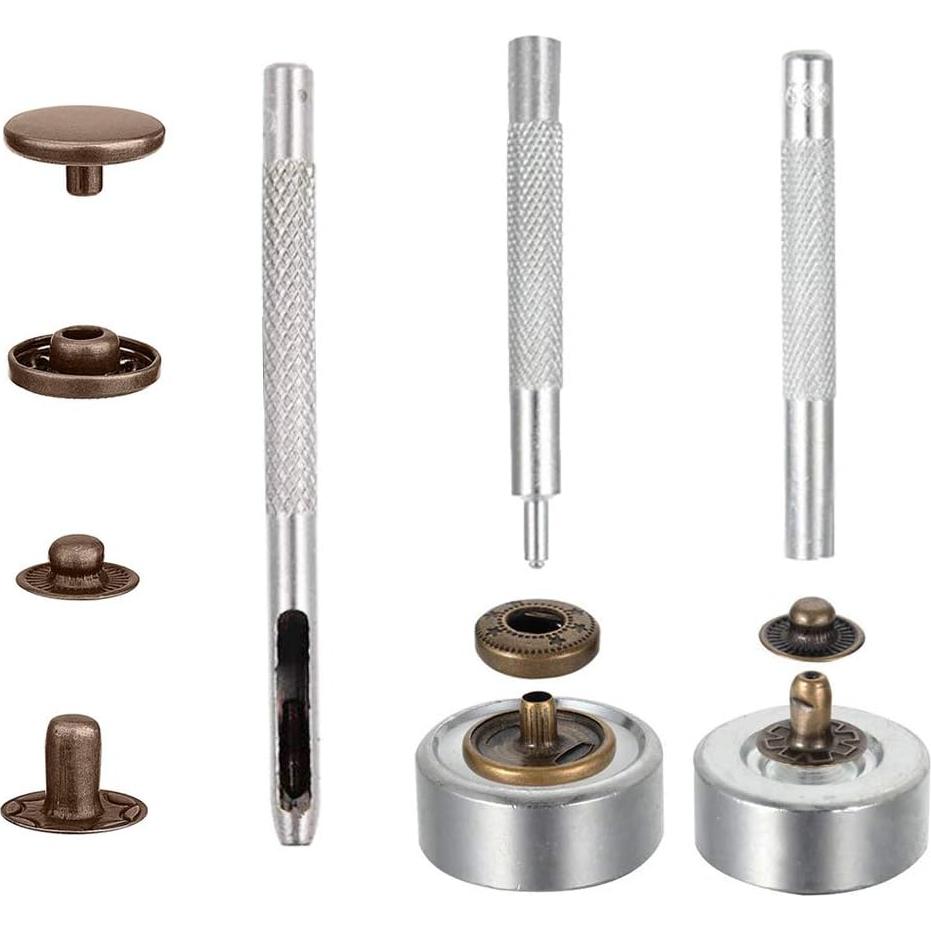 Kit de Broches a Presión Arokimi 100 Piezas 4 Colores