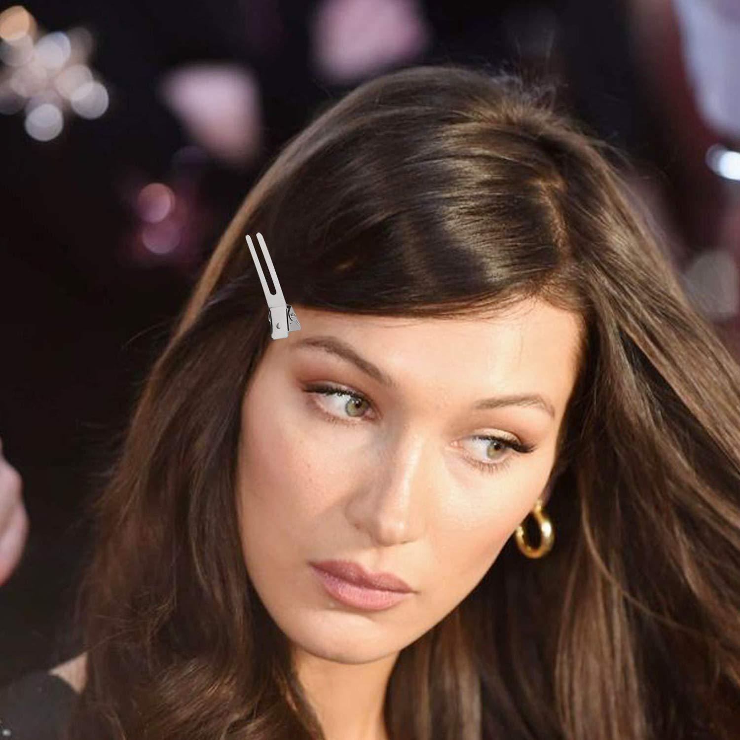 30 Clips de Doble Punta para Rizado de Cabello Axe Sickle