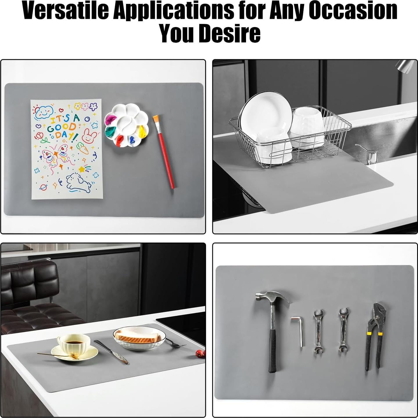 Alfombrilla de Silicona KitchenRaku 60x40 cm Antideslizante