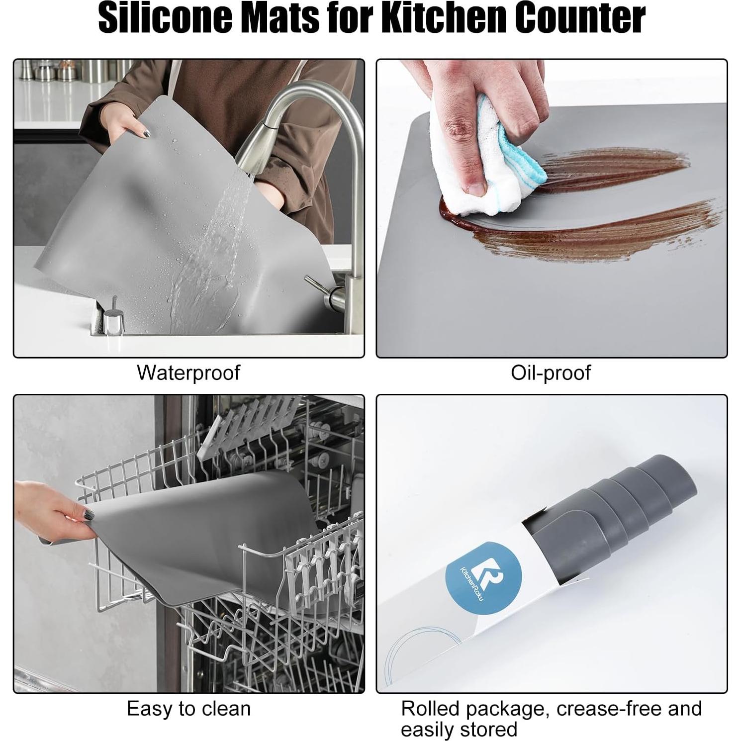 Alfombrilla de Silicona KitchenRaku 60x40 cm Antideslizante