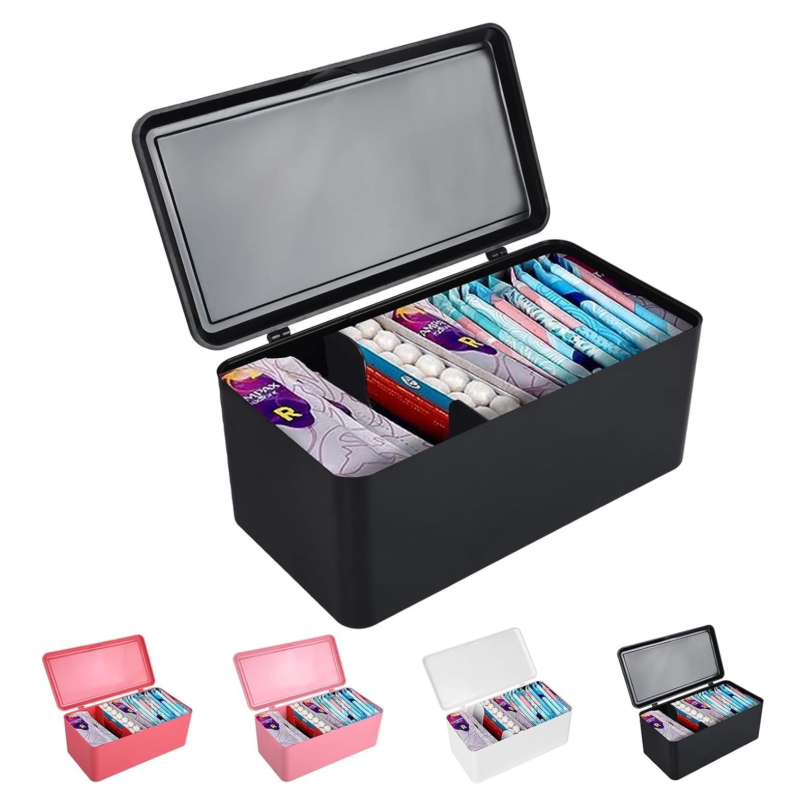 Organizador de Compresas y Tampones ChengFu Negro 25x13x11 cm