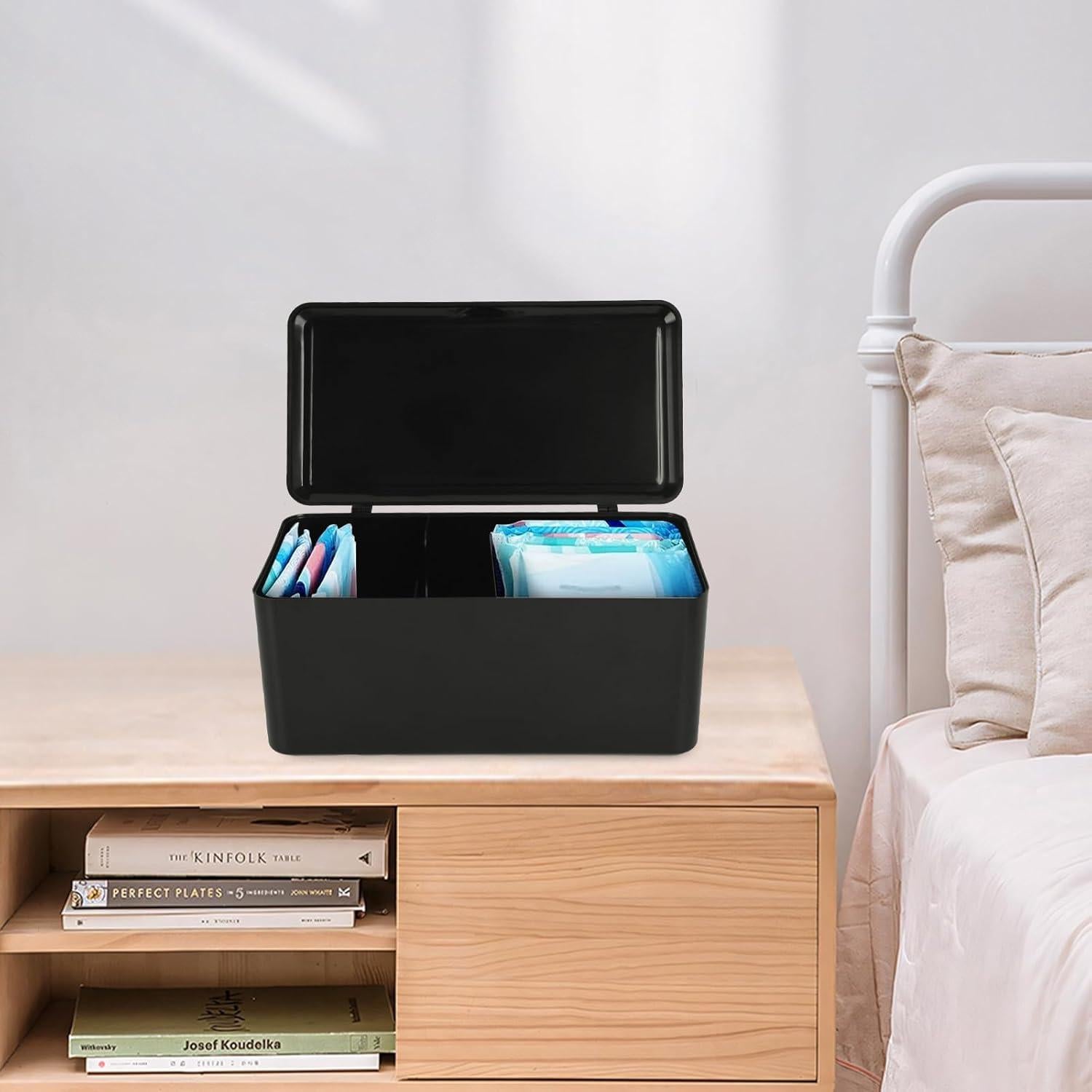 Organizador de Compresas y Tampones ChengFu Negro 25x13x11 cm