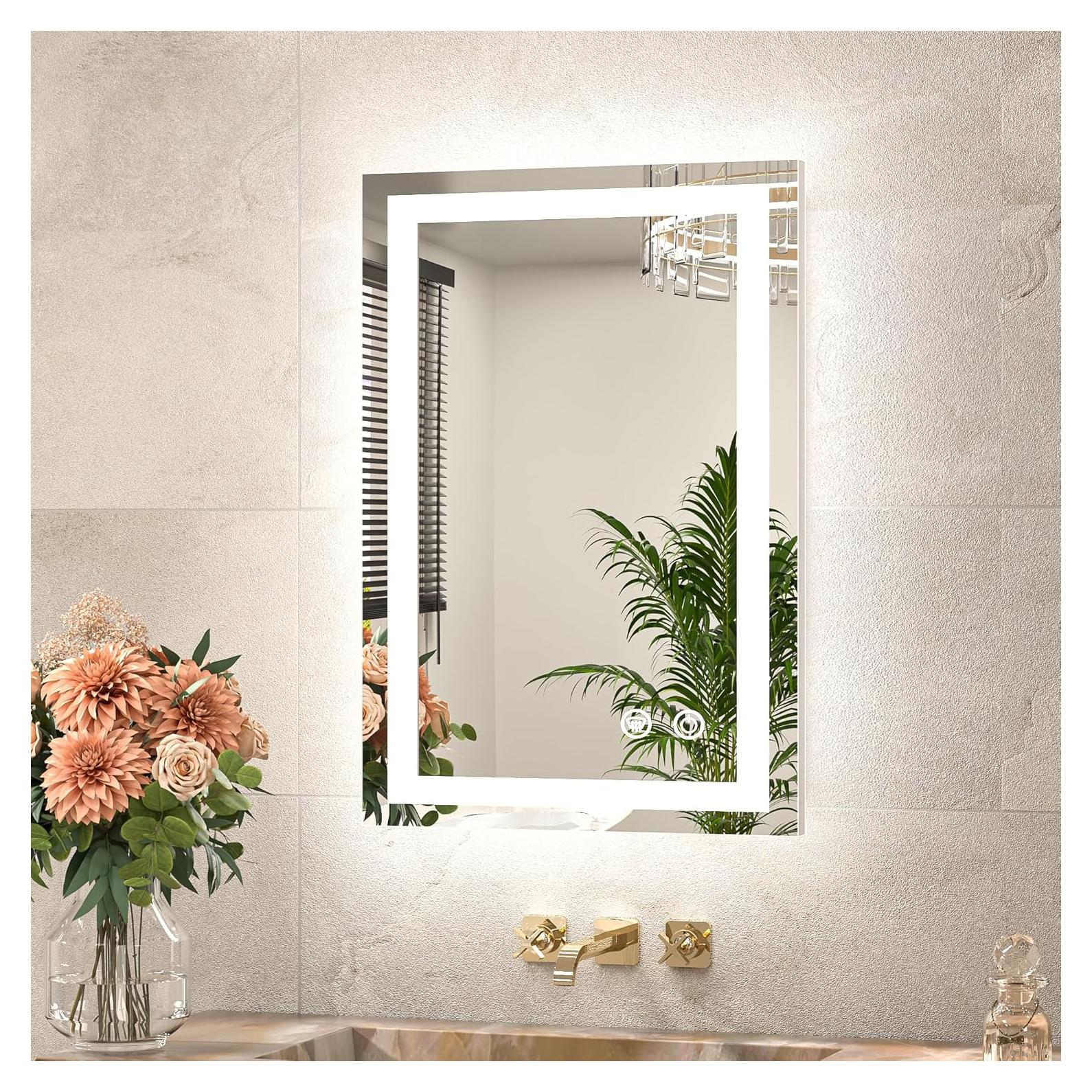 Espejo LED TETOTE 60x40 cm Iluminado Frontal y Trasero