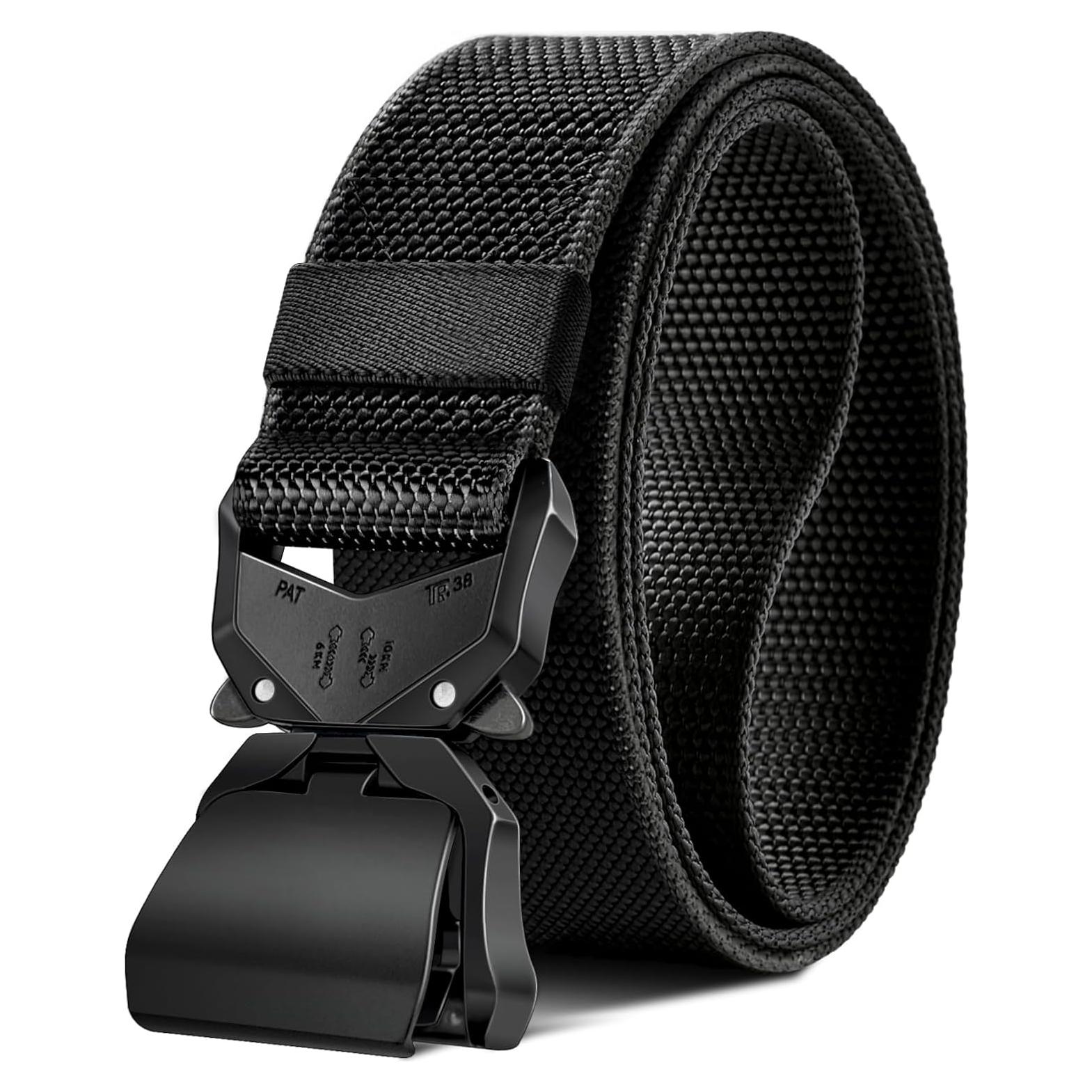 Cinturón Táctico Bulliant Elástico Nylon Militar 3,81 cm