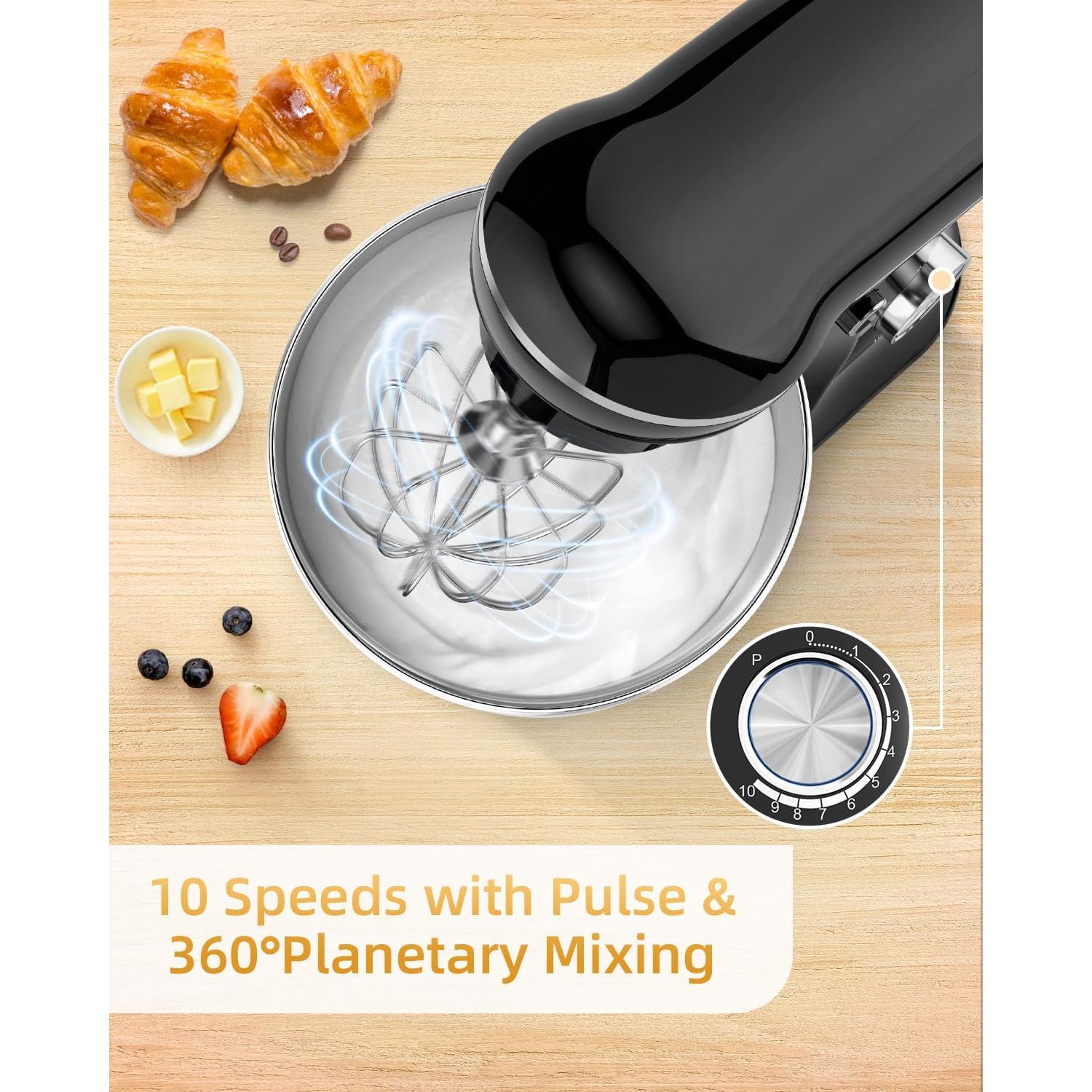 Mezclador de Pie Facelle SM-1542 6QT Acero Inoxidable 10 Velocidades