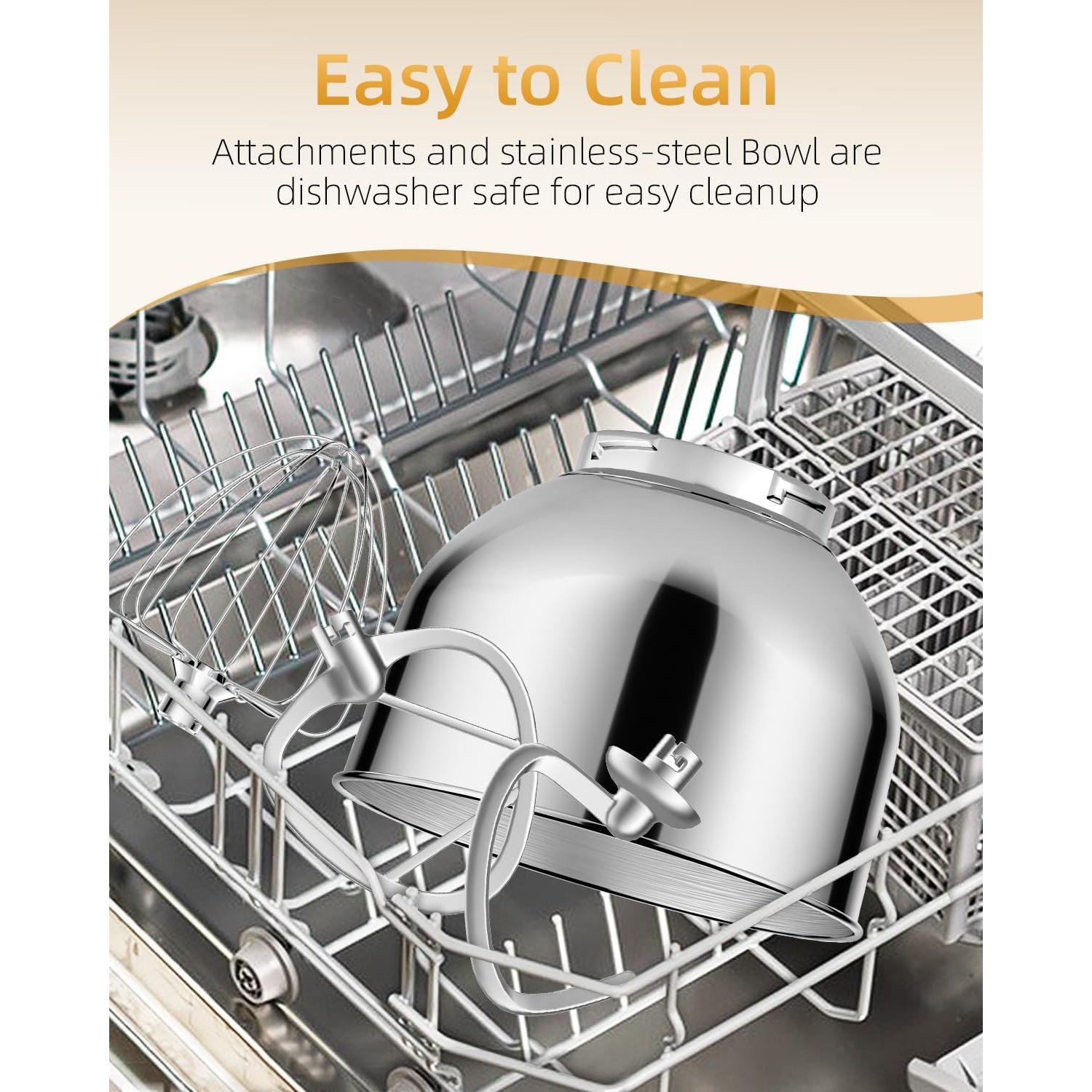 Mezclador de Pie Facelle SM-1542 6QT Acero Inoxidable 10 Velocidades