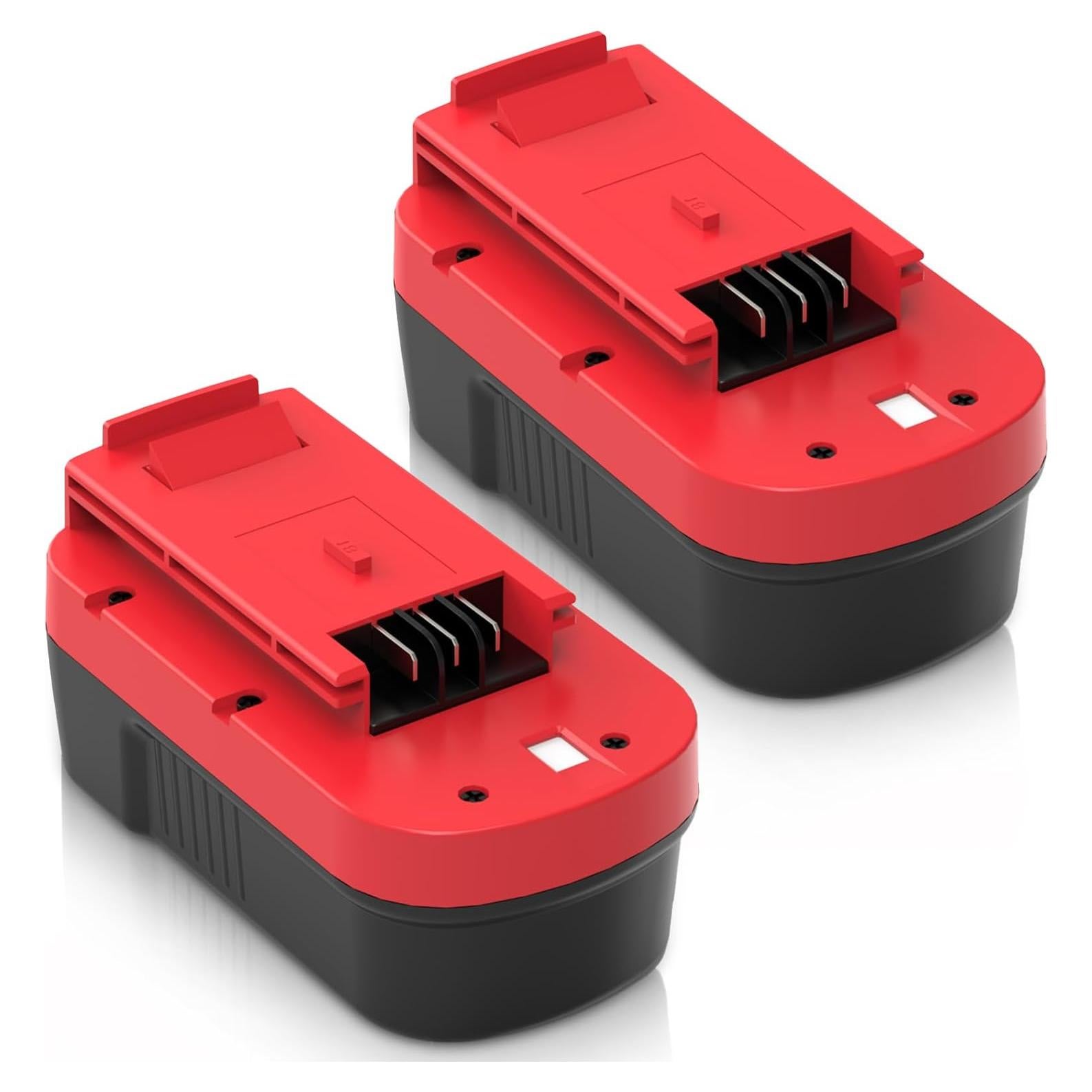 2 Pack Batería 18V Ni-Mh 4.5Ah Enermall para Black and Decker