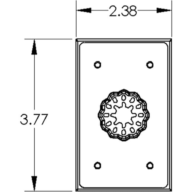 Cuchilla Oscilante Qbit SQ1000-S-SL Acero Inoxidable 1-Gang
