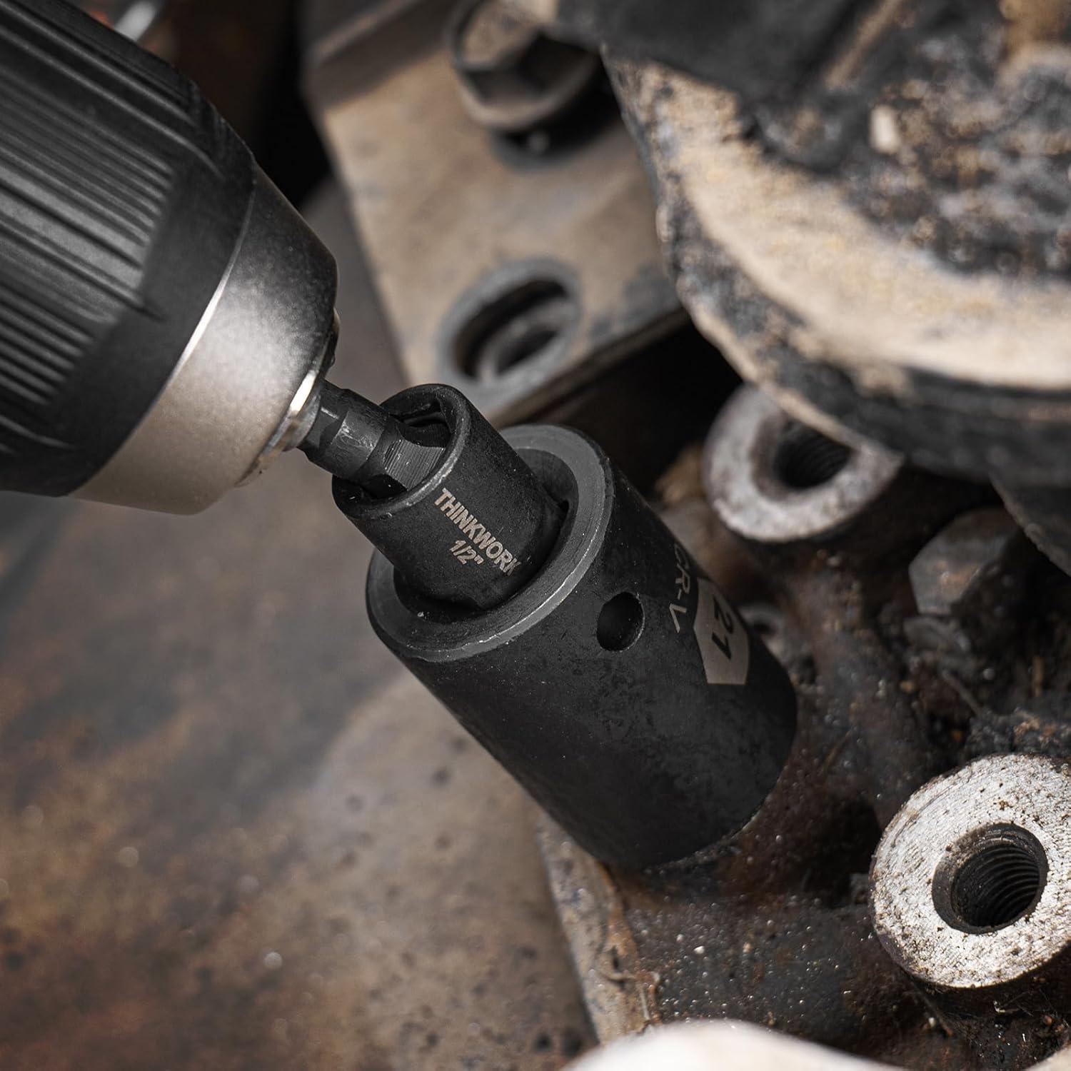 Juego de Adaptadores de Enchufe THINKWORK 9 Piezas Hexagonal