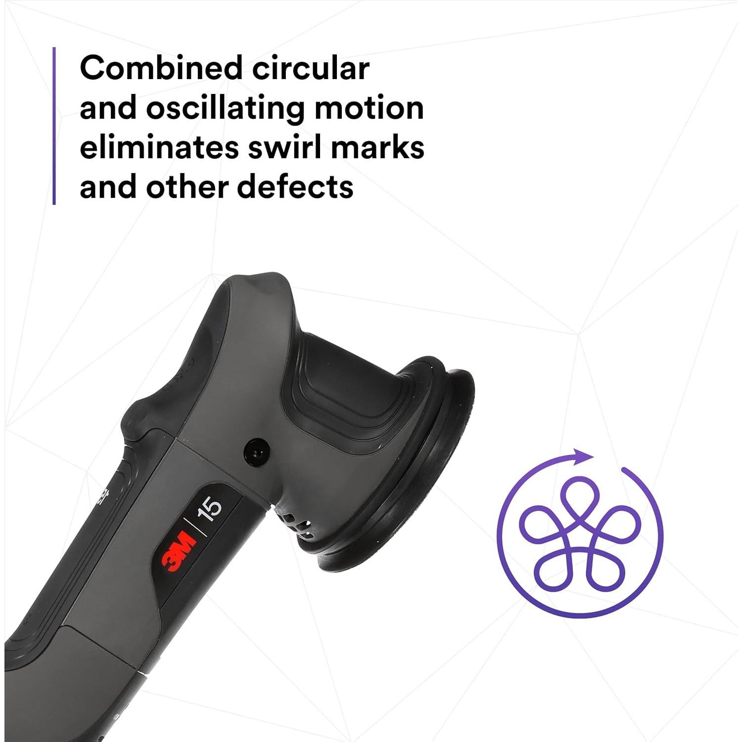 Pulidora Orbital Aleatoria 3M Perfect-It 15mm 500W Control Velocidad