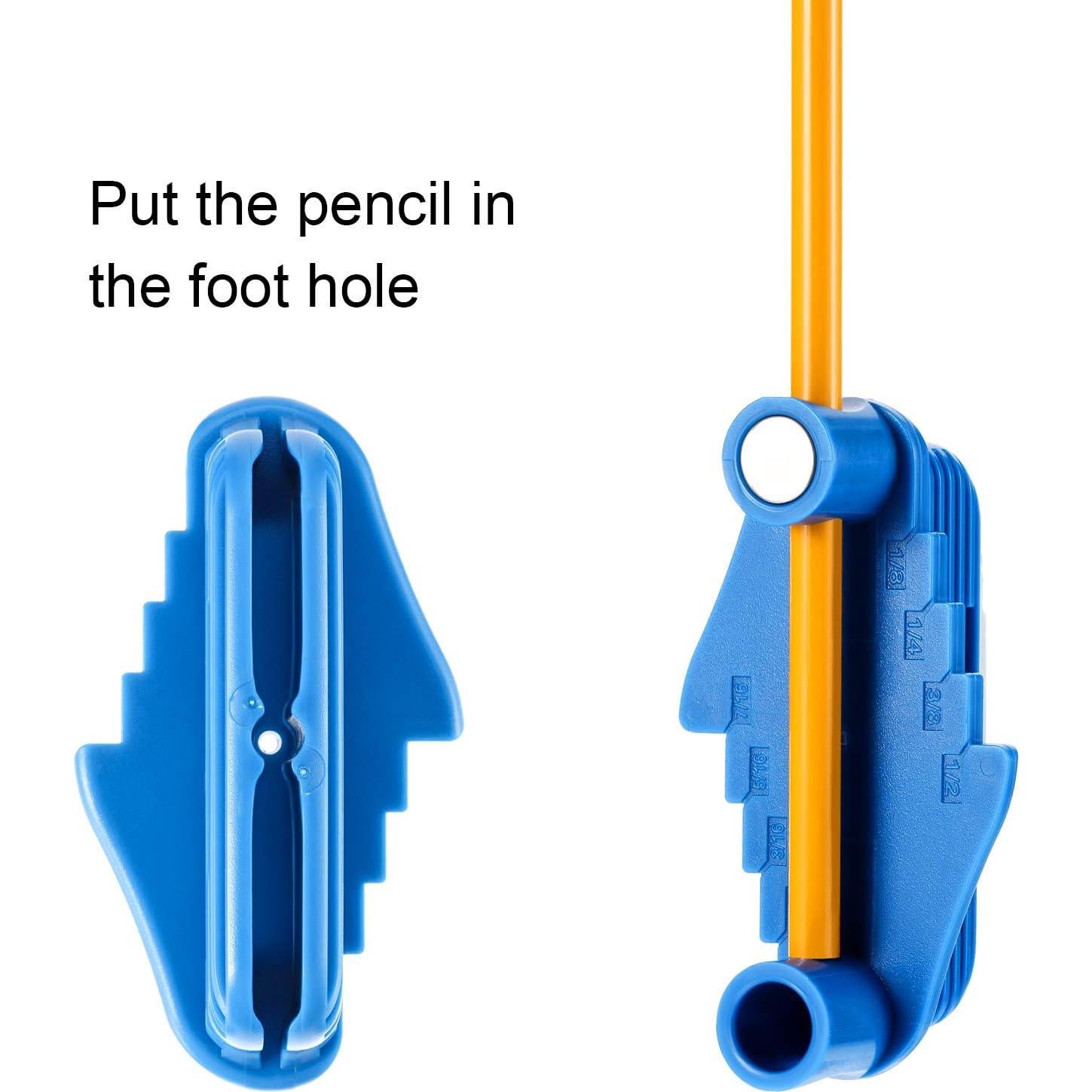 Scriber de Centro Weewooday Magnético 1 Pc 100x60 mm Azul