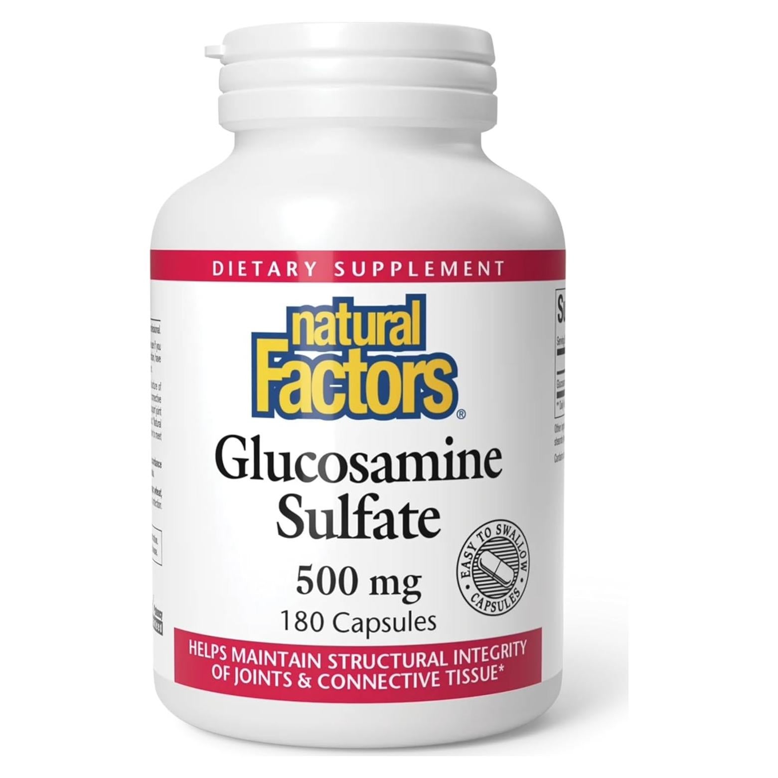 Sulfato de Glucosamina Factores Naturales 180 Cápsulas 140g