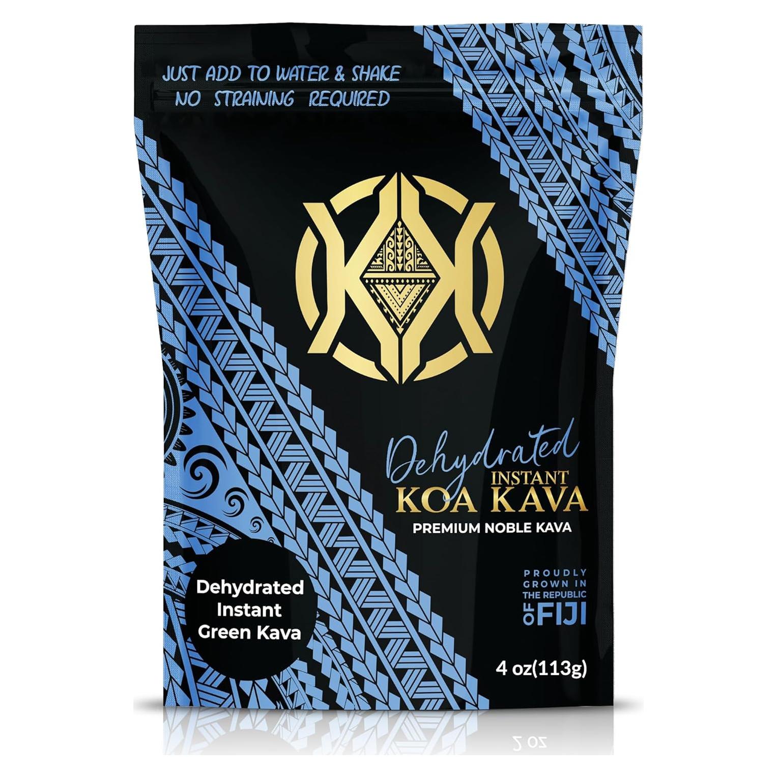 Kava Instantáneo Deshidratado Koa Kava 113g - Raíz de Kava Verde