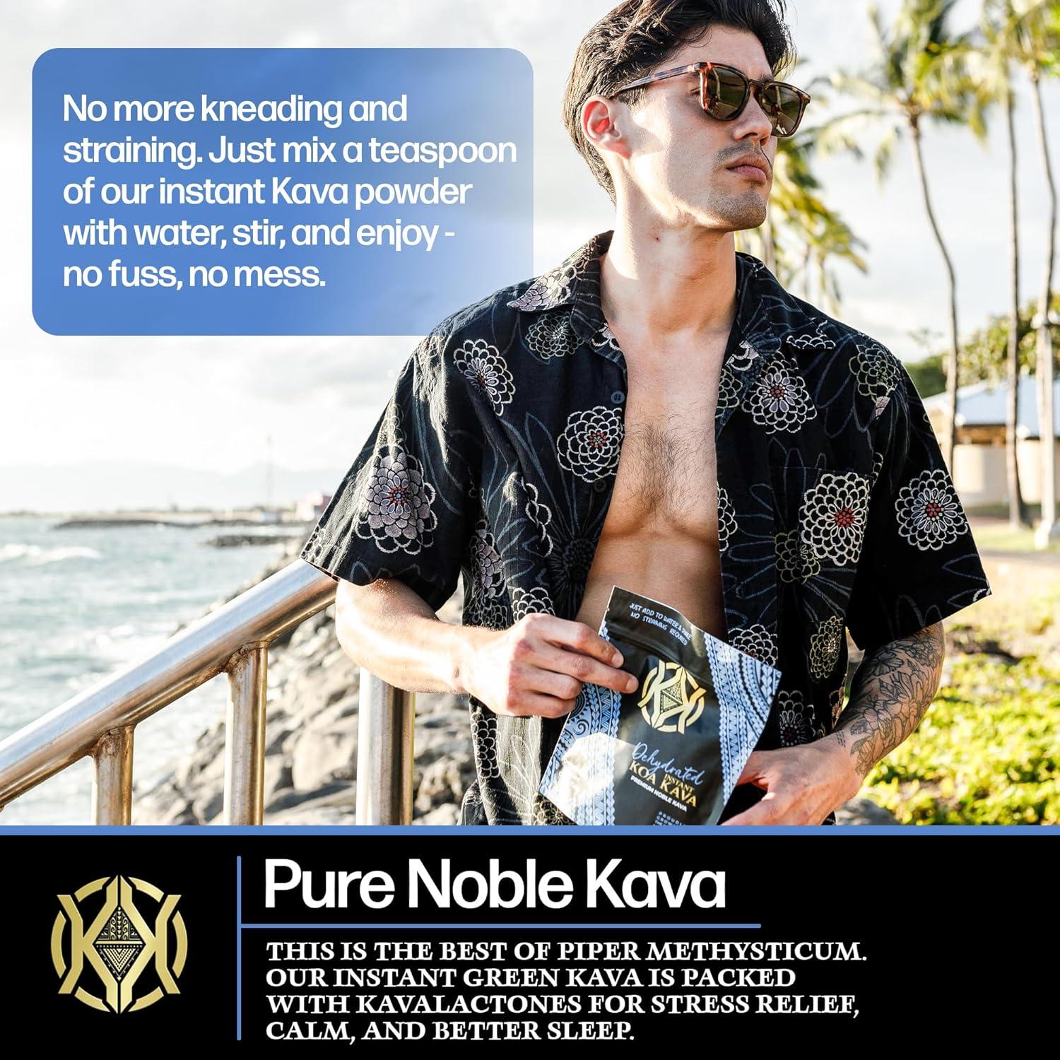 Kava Instantáneo Deshidratado Koa Kava 113g - Raíz de Kava Verde