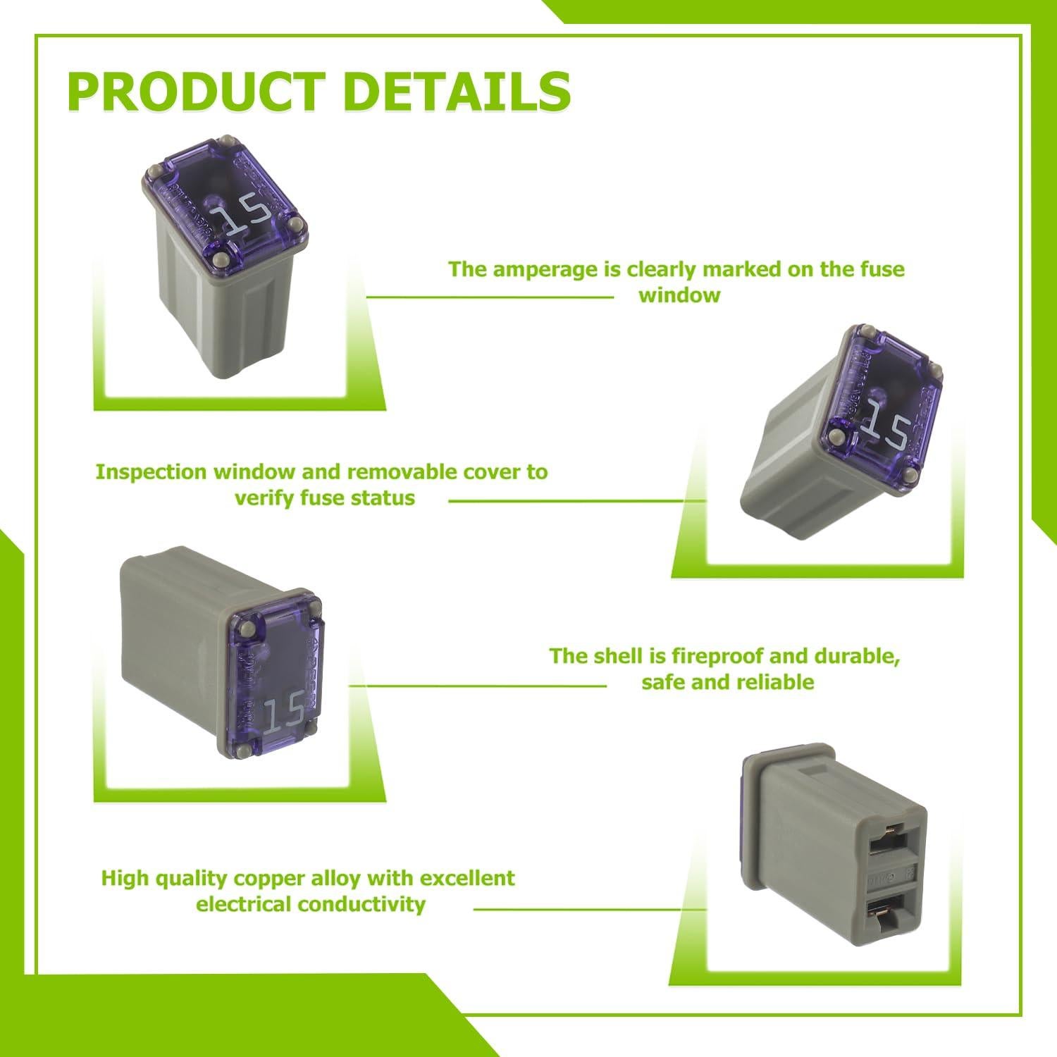 Fusibles Micro FMM MCASE 15A 32V EPLZON - Paquete de 10