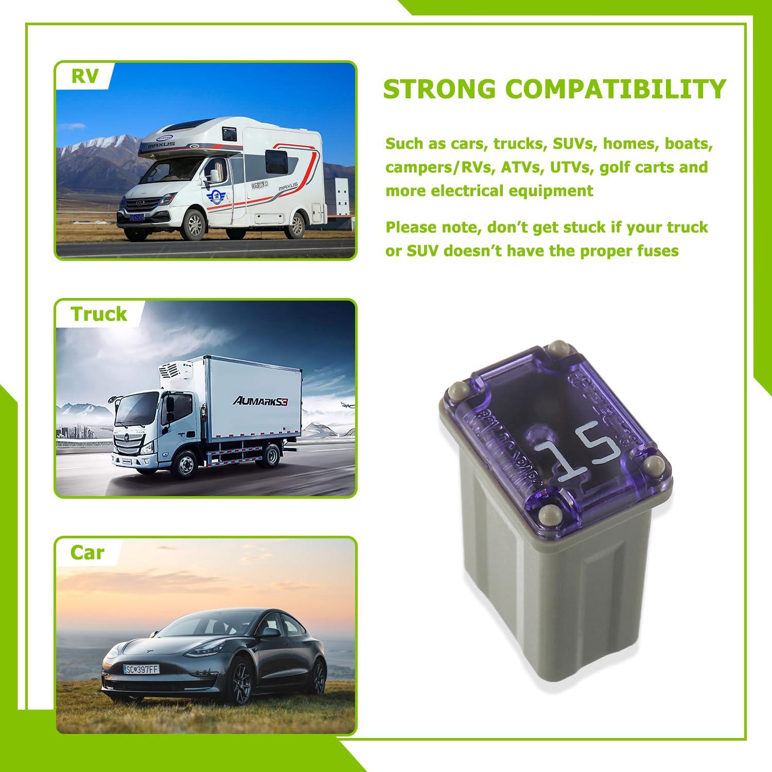 Fusibles Micro FMM MCASE 15A 32V EPLZON - Paquete de 10