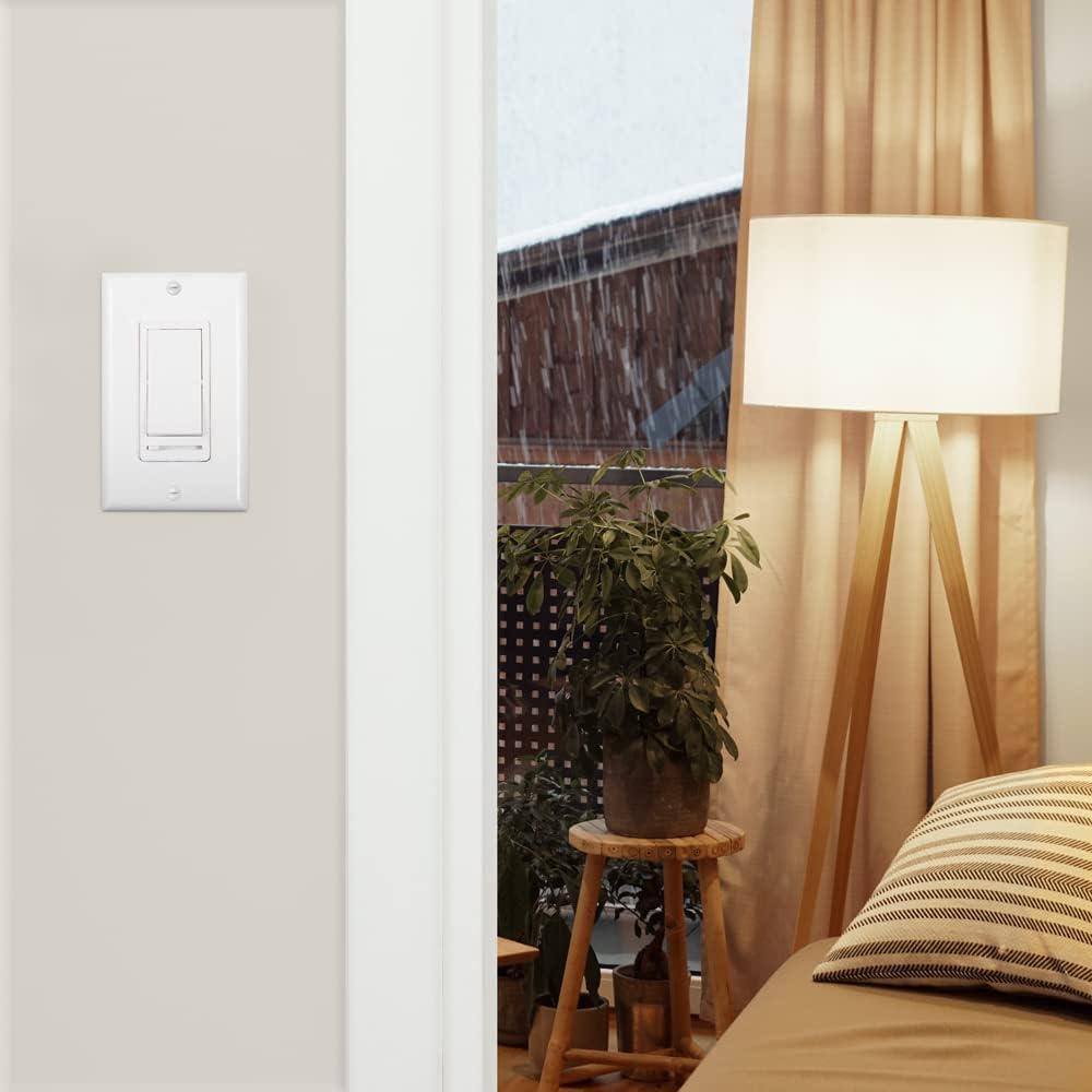 Interruptor de Luz Regulable Maxxima 600W 3 Vías Blanco - 2 Paquete