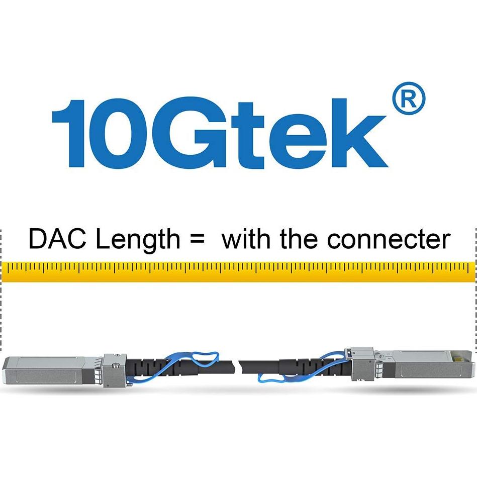 Cable de cobre pasivo 100G 10Gtek QSFP28 a QSFP28 0.5m