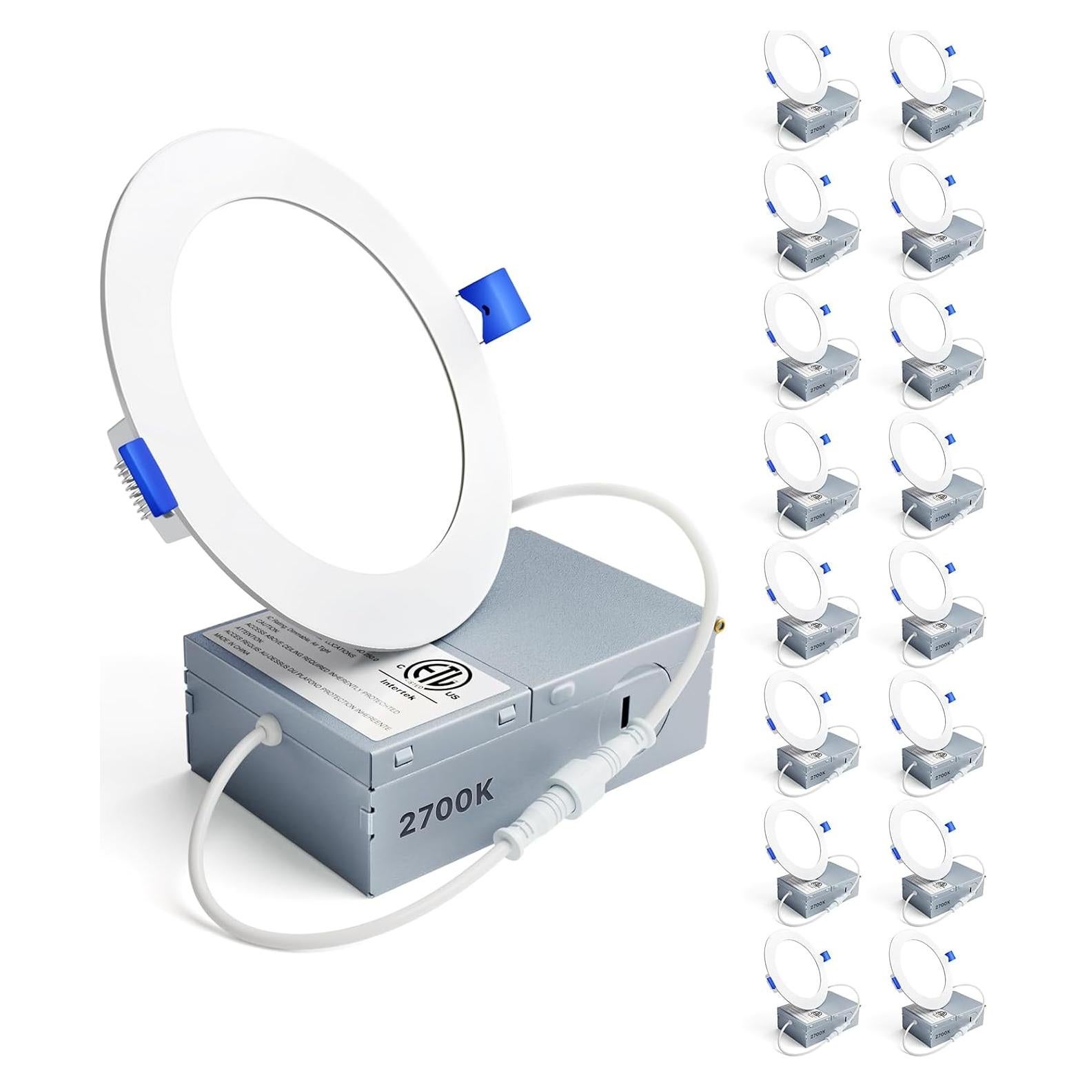 Luz de Techo Empotrada LED Ensenior 4" Regulable 2700K 750LM