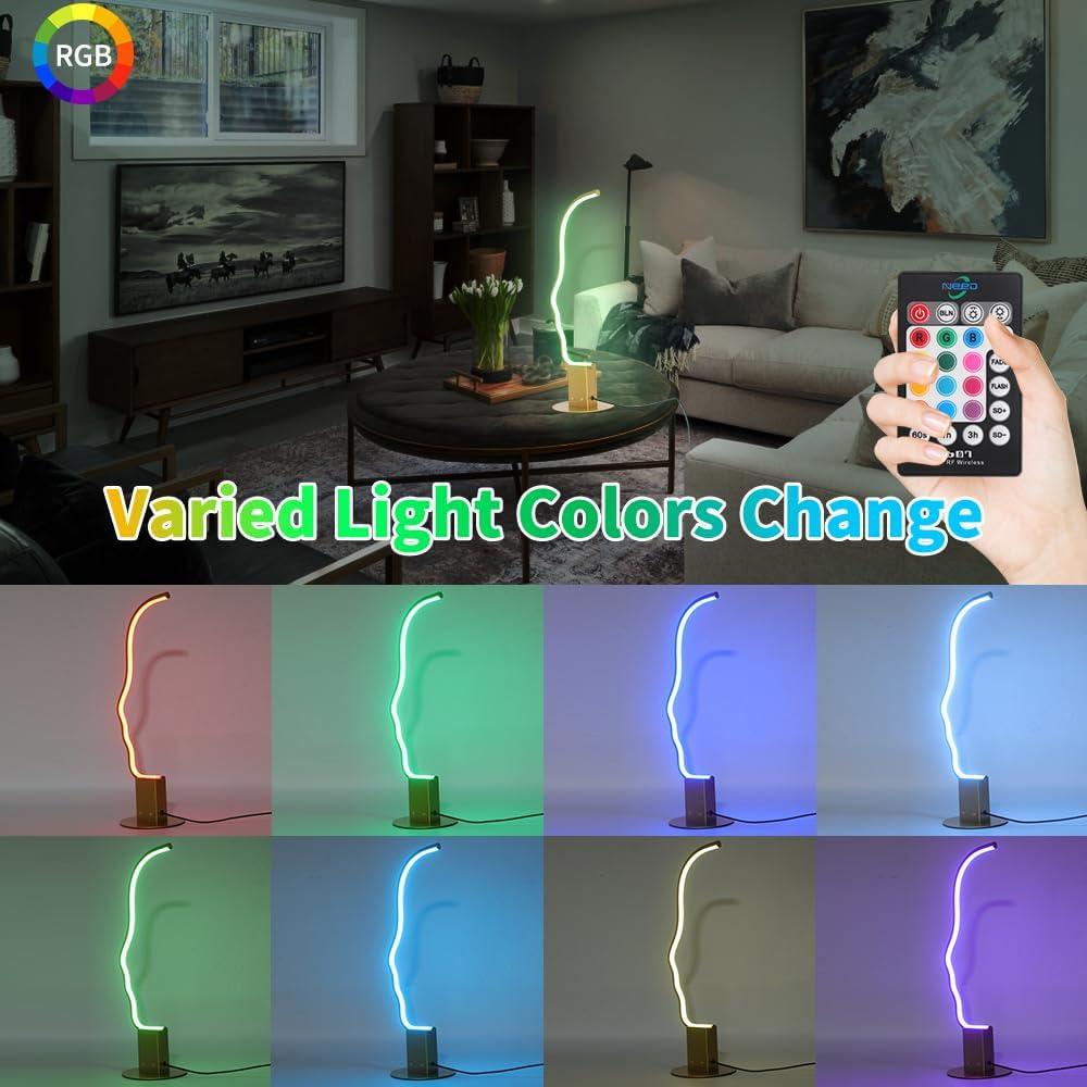 Lámpara de Mesa LED RGB Kariosid TB-TL11RGB Regulable 52cm