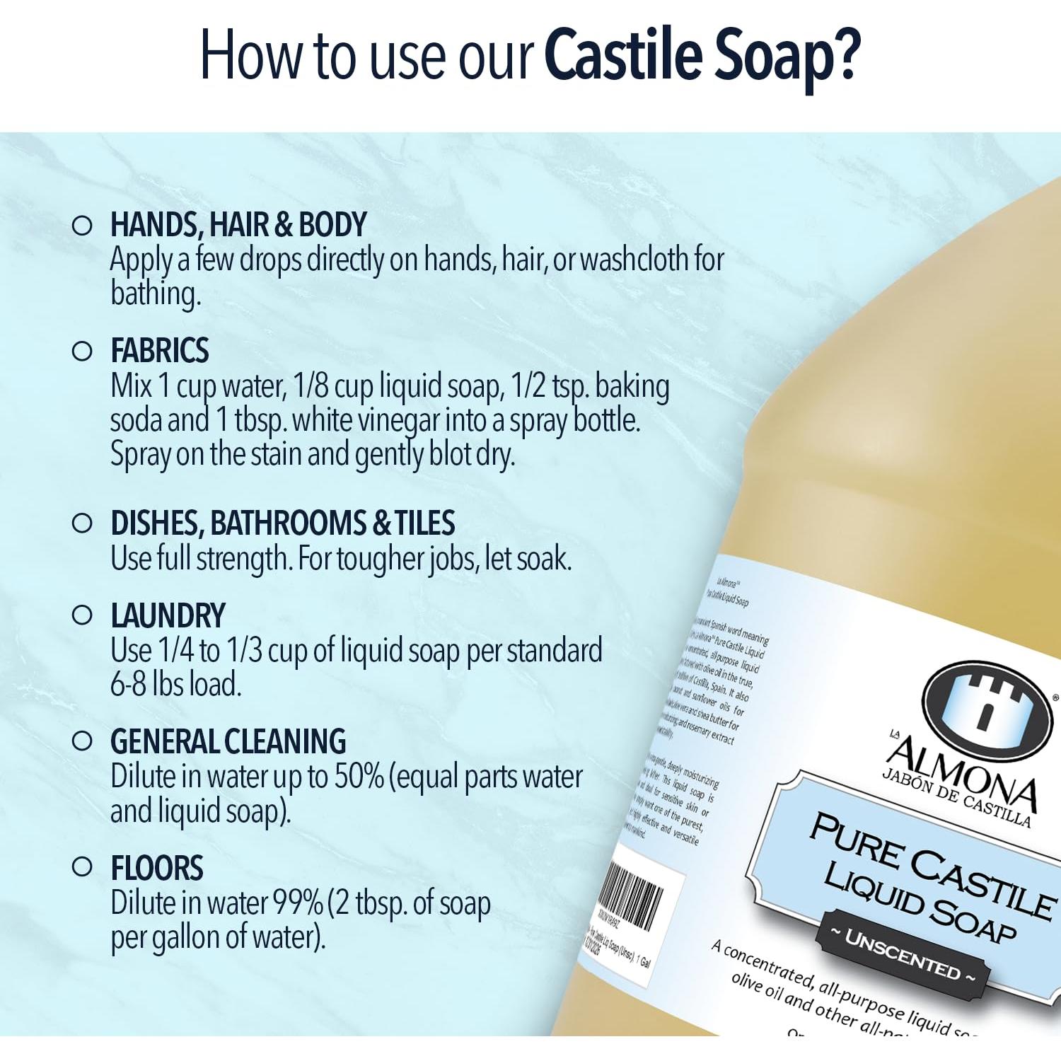 Jabón Líquido Castile La Almona 3.78L Lavanda Natural